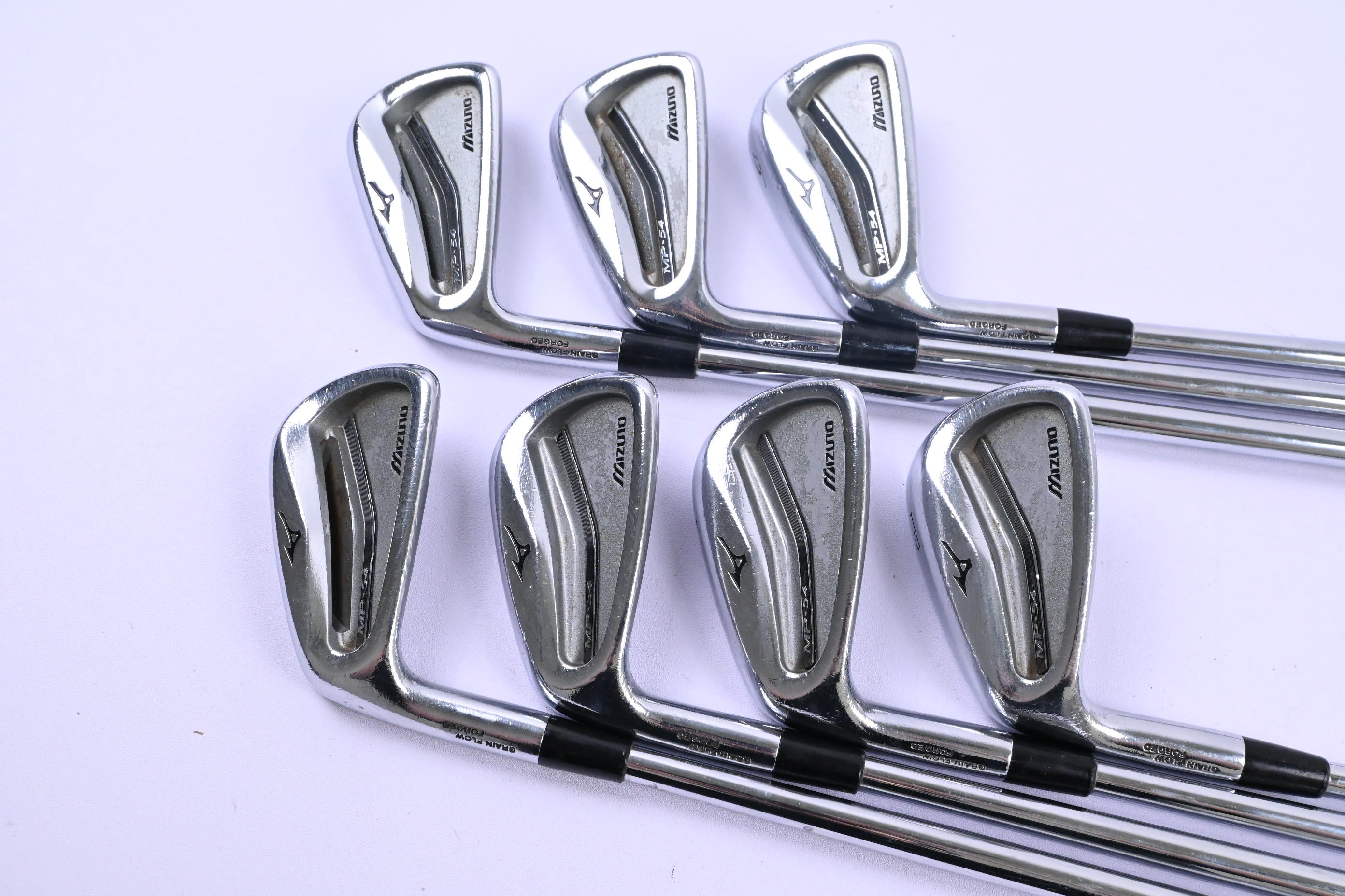 Left Hand Mizuno MP-54 Irons / 4-PW / Stiff Flex Dynamic Gold S300 Shafts