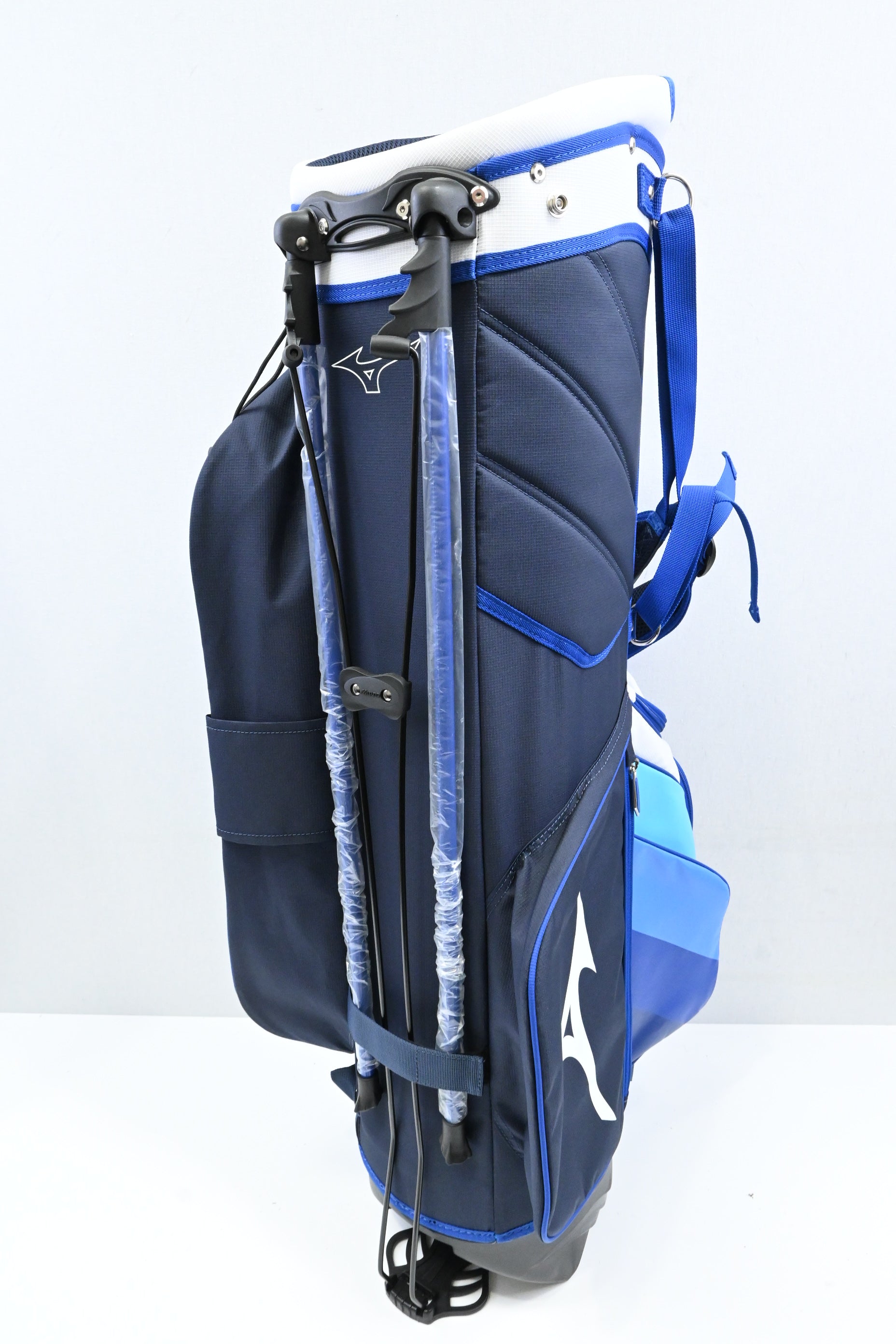 Mizuno Stand Bag / 4-Way / White, Blue