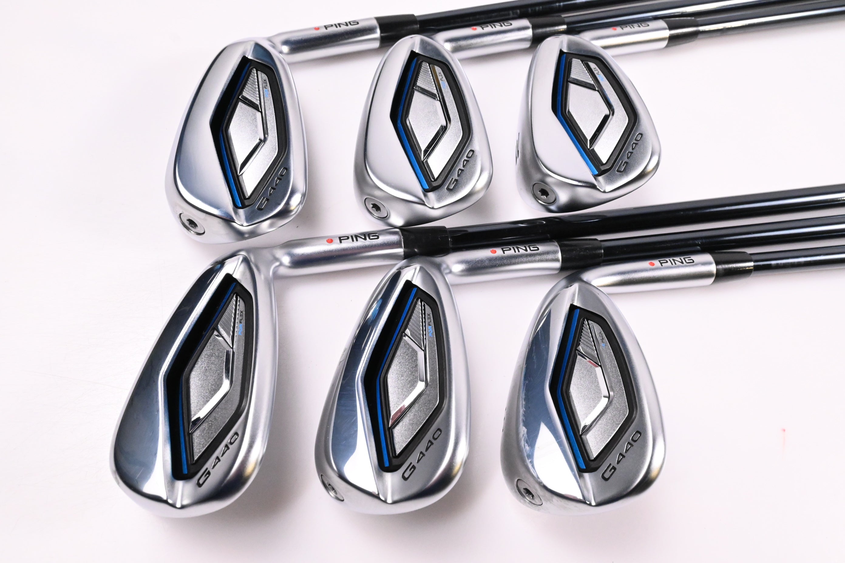Ping G440 Irons / 8-PW+UW+52+56 / Red Dot / Senior Flex Recoil DART 65 Shafts