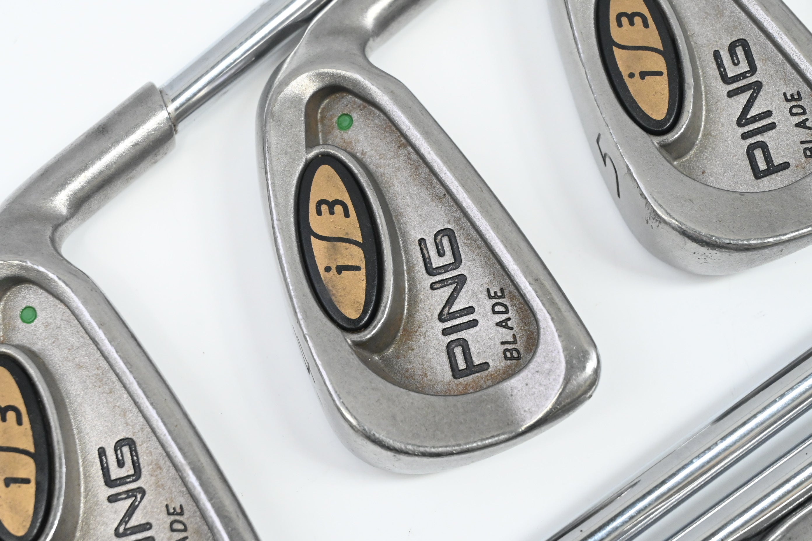 Ping i3 Irons / 3-PW+SW / Green Dot / Regular Flex Ping Cushin JZ Shafts