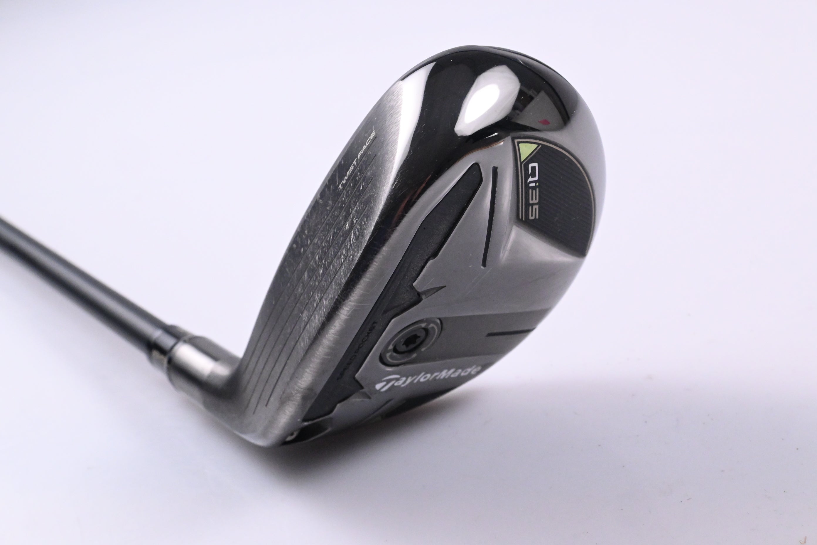 Left hand Taylormade Qi35 #3 Hybrid / 19 Degree / Stiff Flex Tensei 1K Black 85 Shaft
