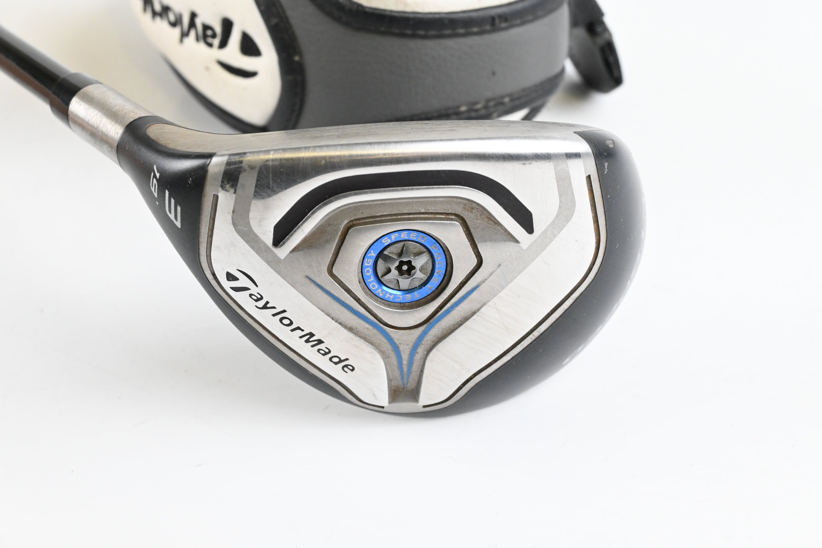 Left Hand Taylormade Jetspeed #3 Hybrid / 19 Degree / Stiff Flex Velox T 75