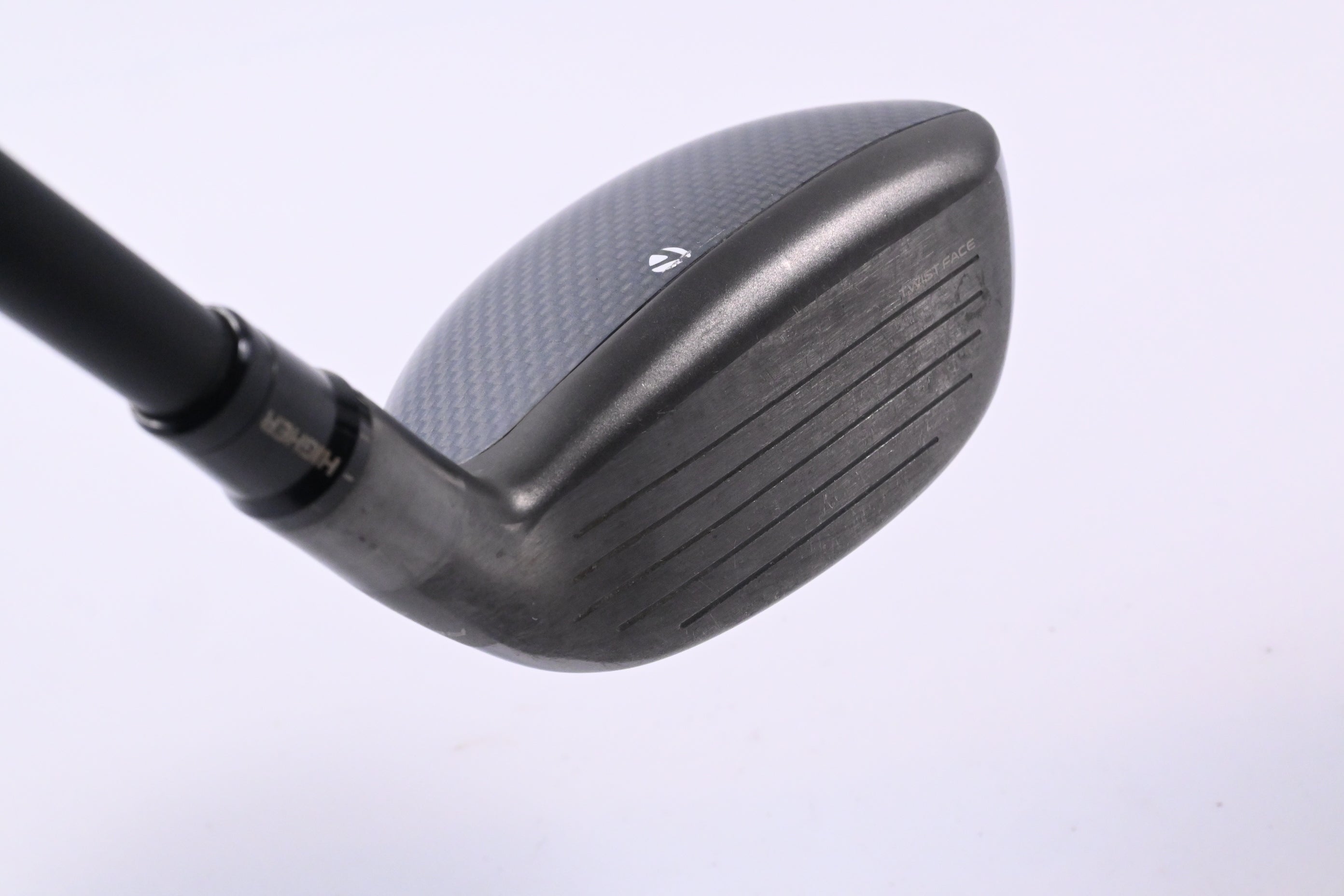 Left hand Taylormade Qi35 #3 Hybrid / 19 Degree / Stiff Flex Tensei 1K Black 85 Shaft