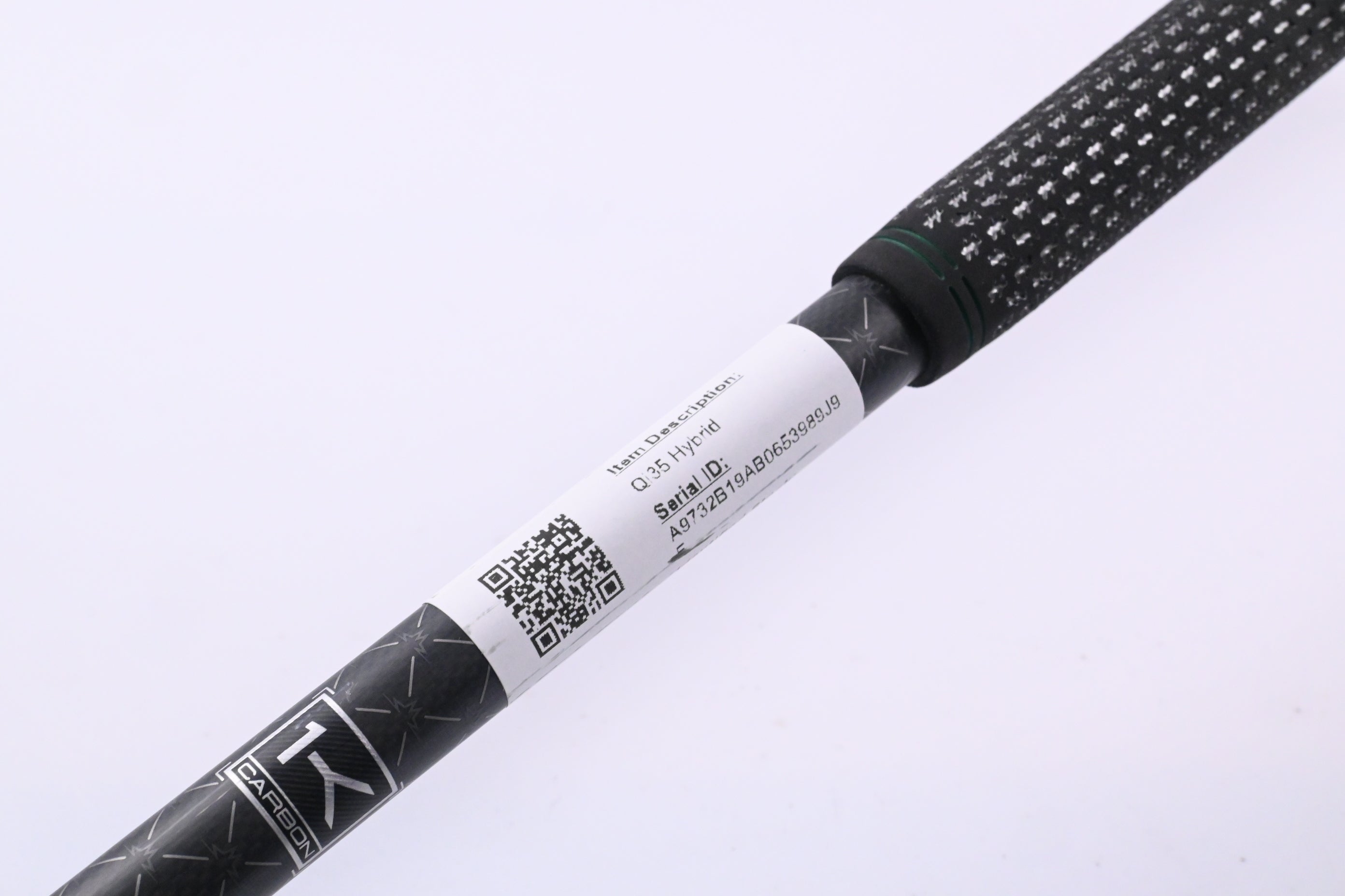 Left hand Taylormade Qi35 #3 Hybrid / 19 Degree / Stiff Flex Tensei 1K Black 85 Shaft