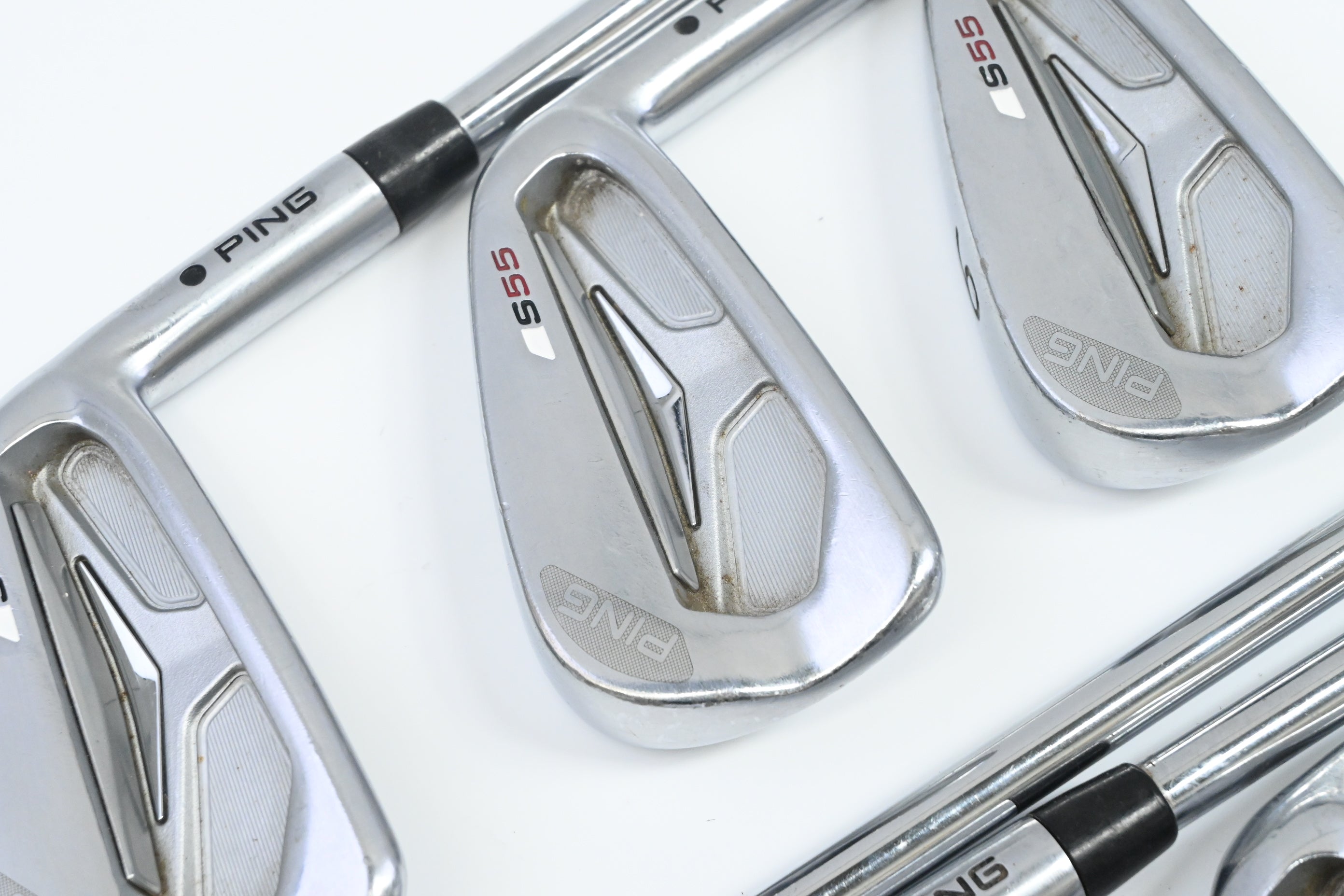 Ping S55 Irons / 4-PW / Black Dot / Stiff Flex Ping CFS Shafts