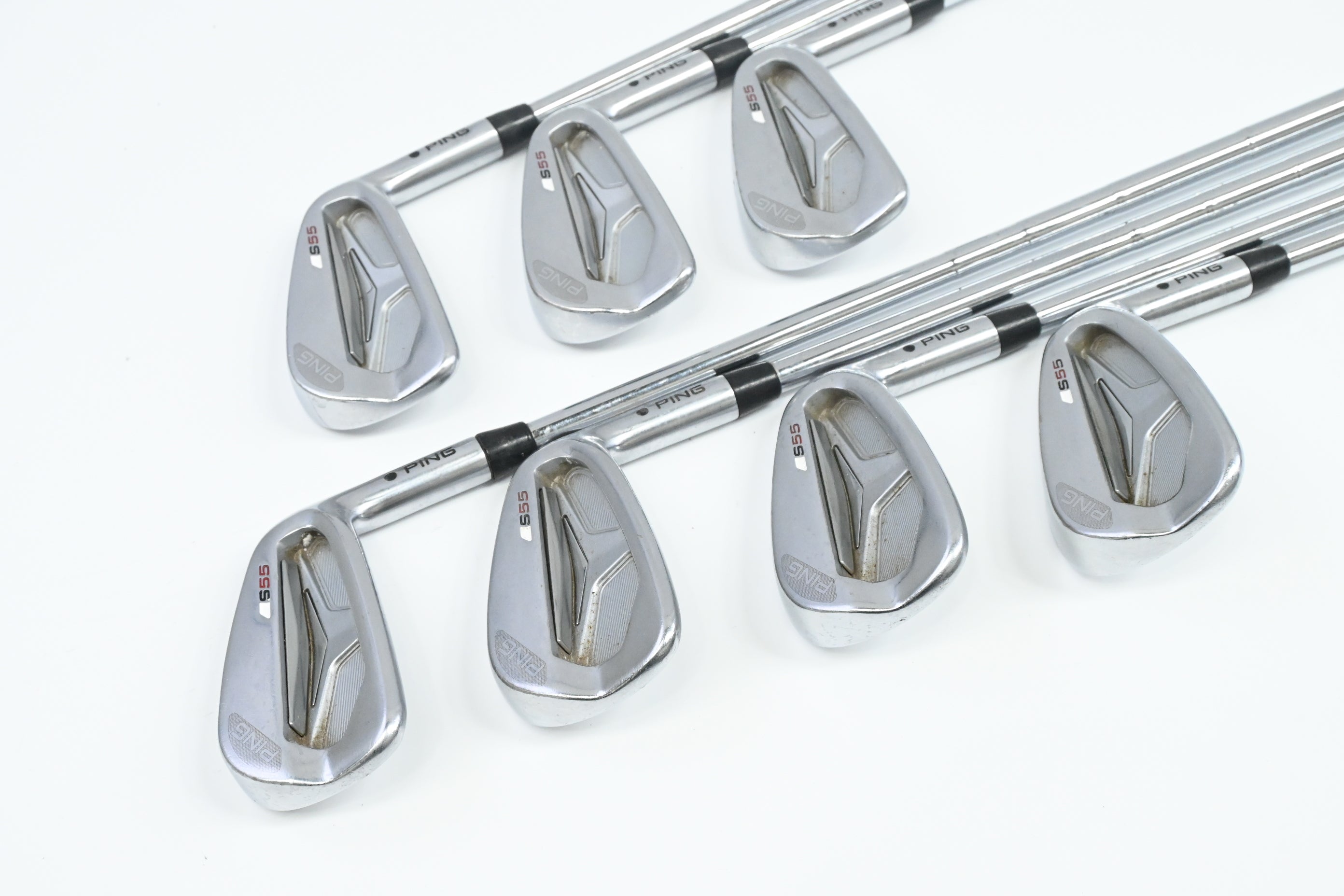 Ping S55 Irons / 4-PW / Black Dot / Stiff Flex Ping CFS Shafts