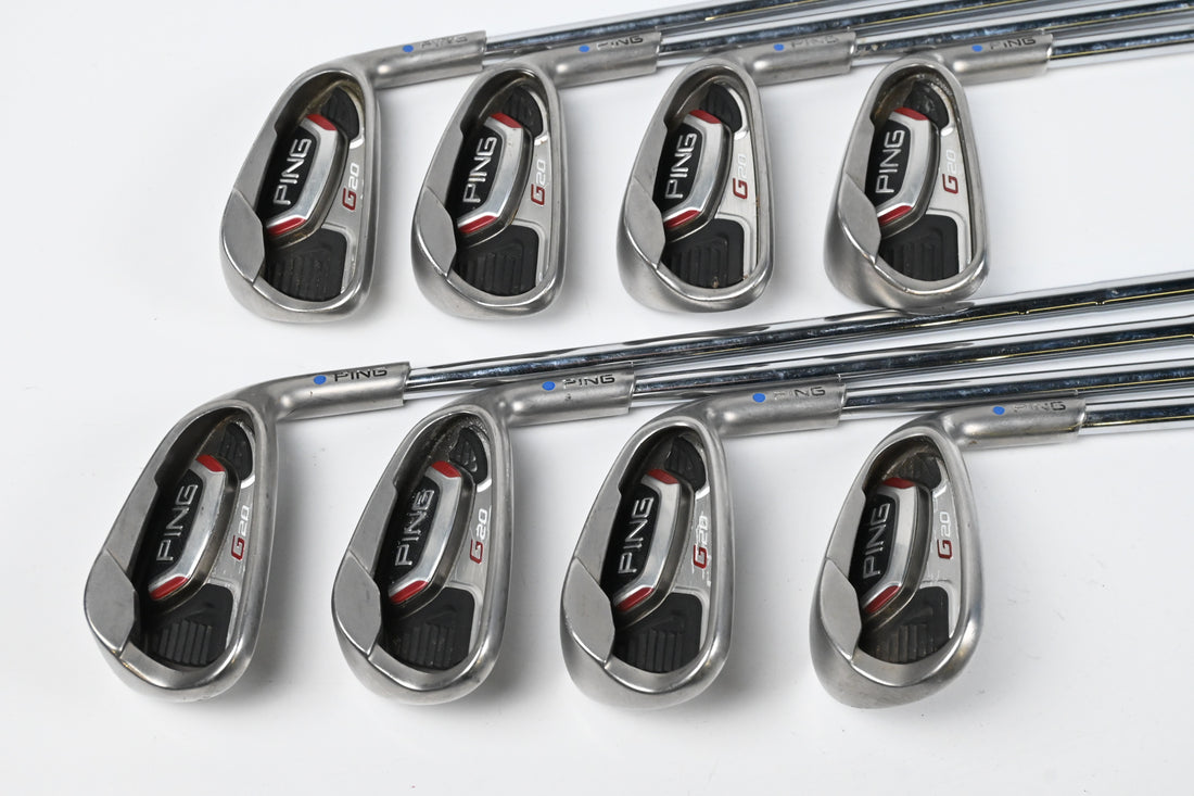 Ping G20 Irons / 4-PW+SW / Blue Dot / Regular Flex Ping CFS Shafts