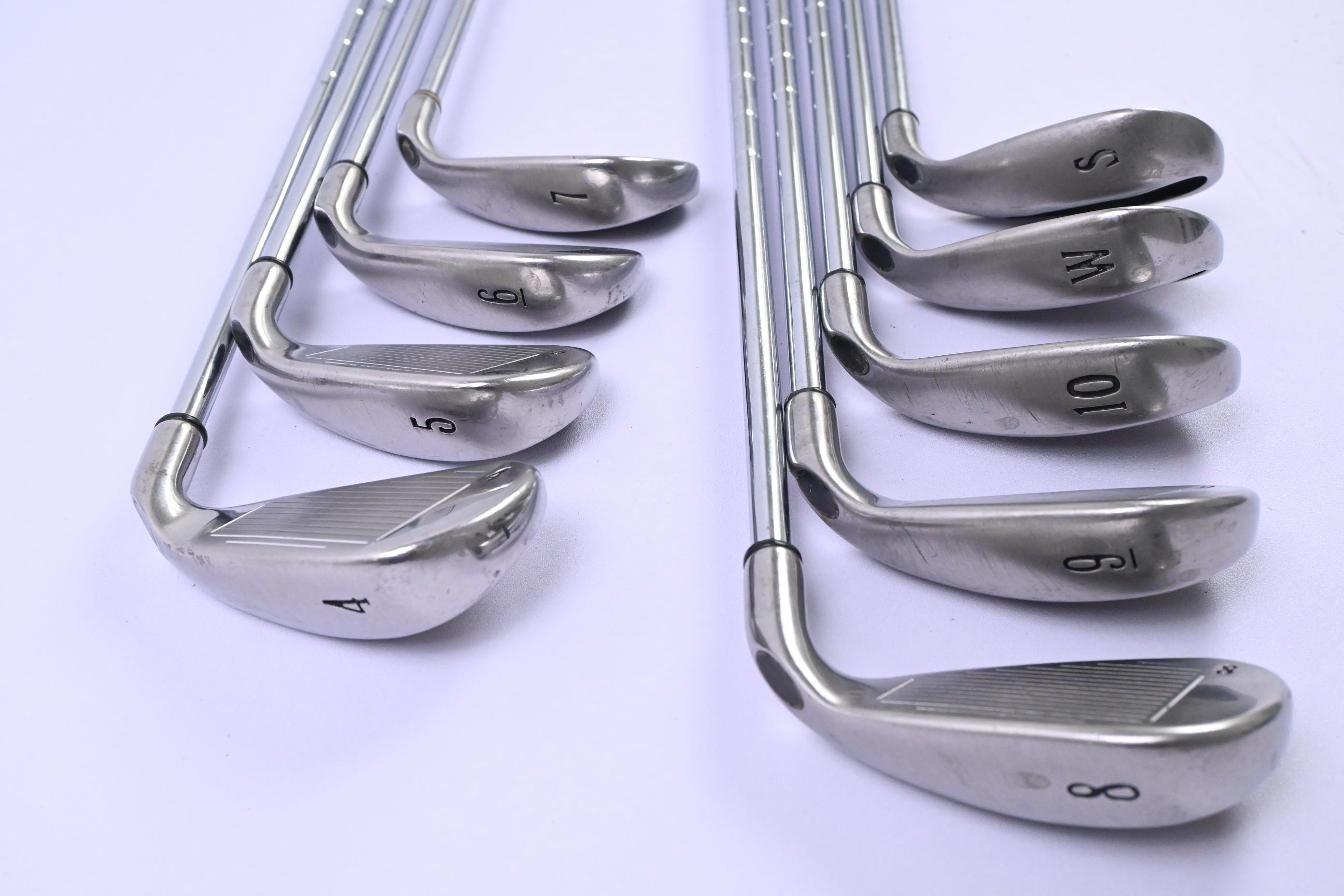 Left Hand Callaway Big Bertha 2004 Irons / 4-PW+GW+SW / Uniflex Callaway Shafts