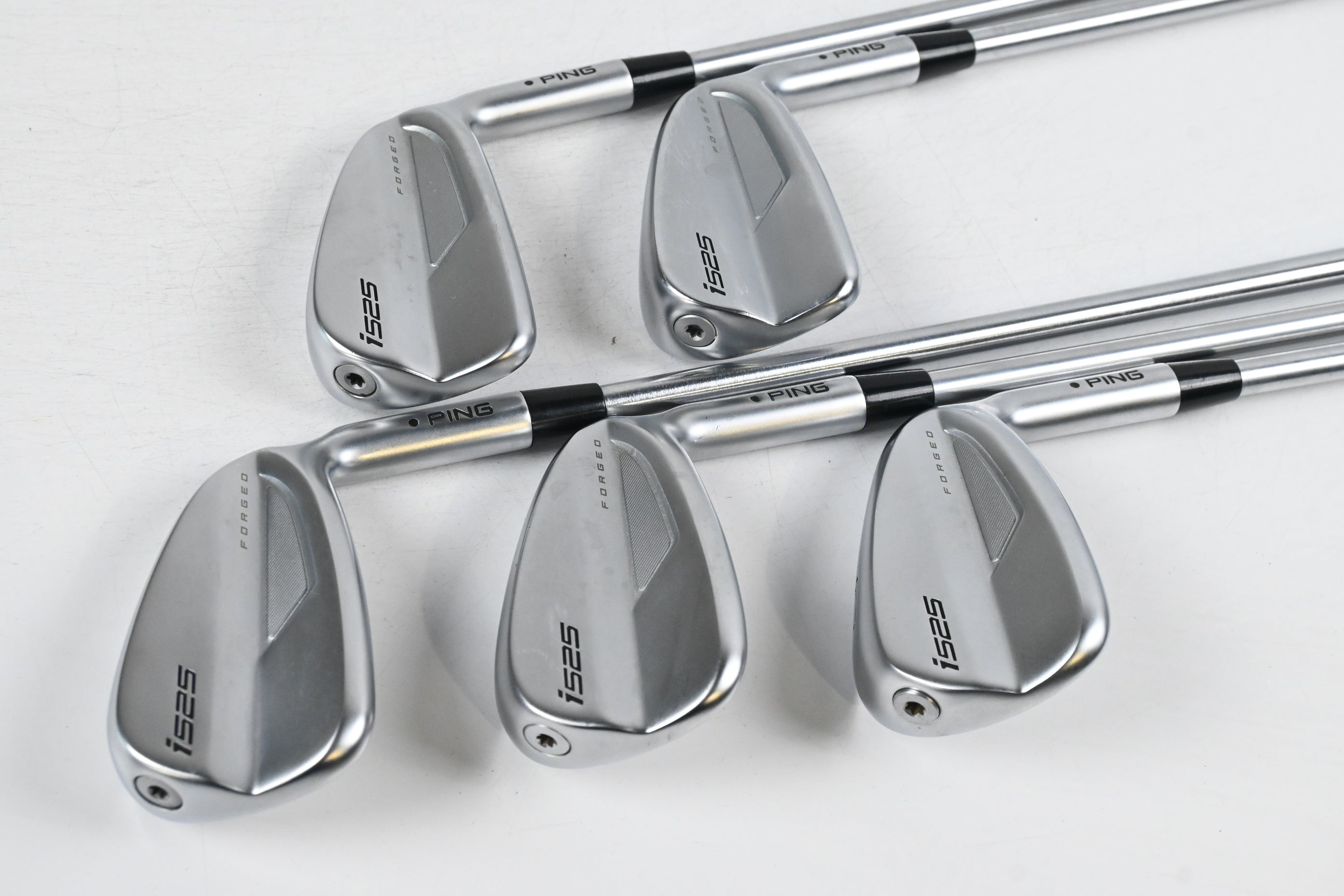 Ping i525 Irons / 6-PW / Black Dot / Regular+ Flex Project X IO 105 Shafts