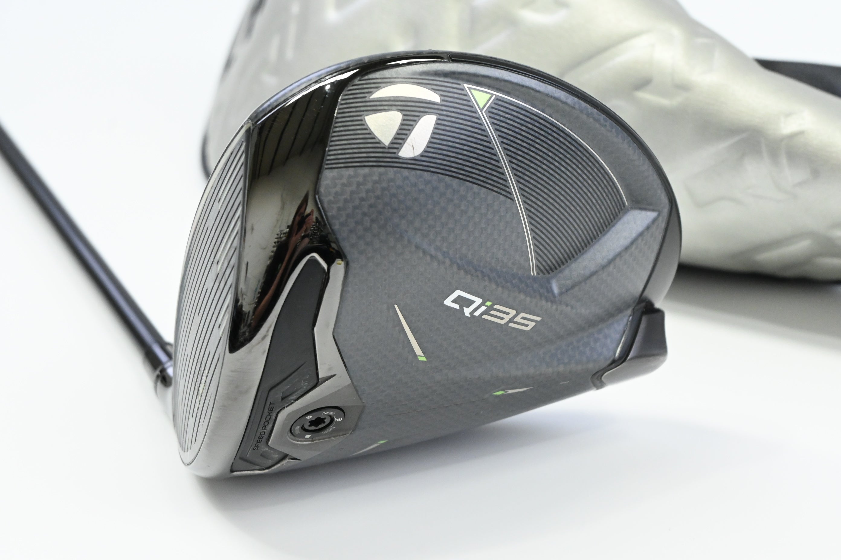 Left Hand Taylormade Qi35 Driver / 9 Degree / Stiff Flex Fujikura Ventus Blue 5