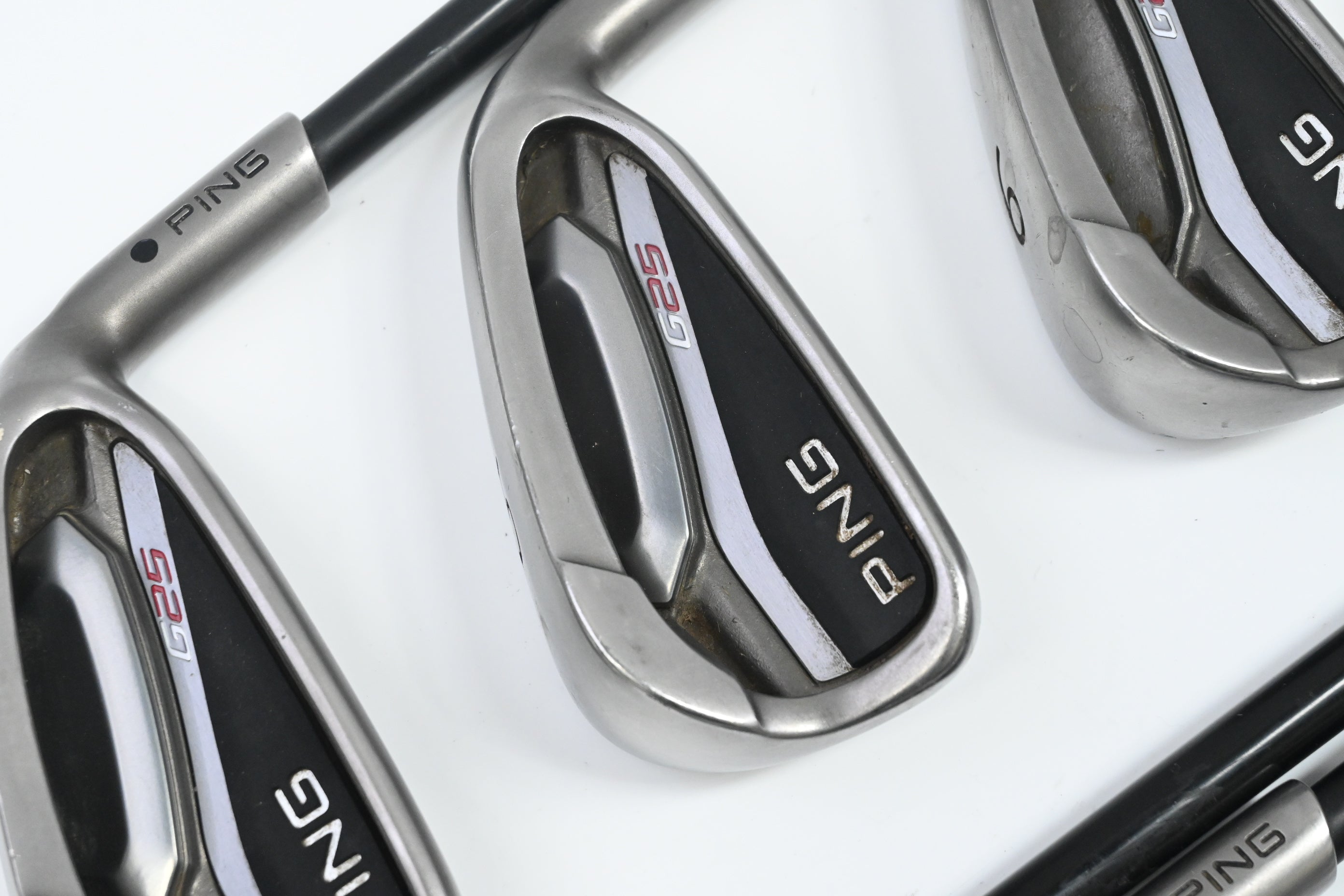 Ping G25 Irons / 4-PW+SW / Black Dot / Regular Flex Ping TFC 189 Shafts