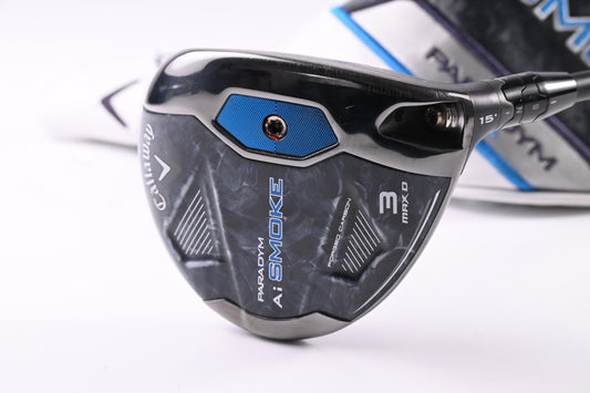 Ladies Callaway Paradym Ai Smoke Max #3 Wood / 15 Degree / Ladies Flex Cypher