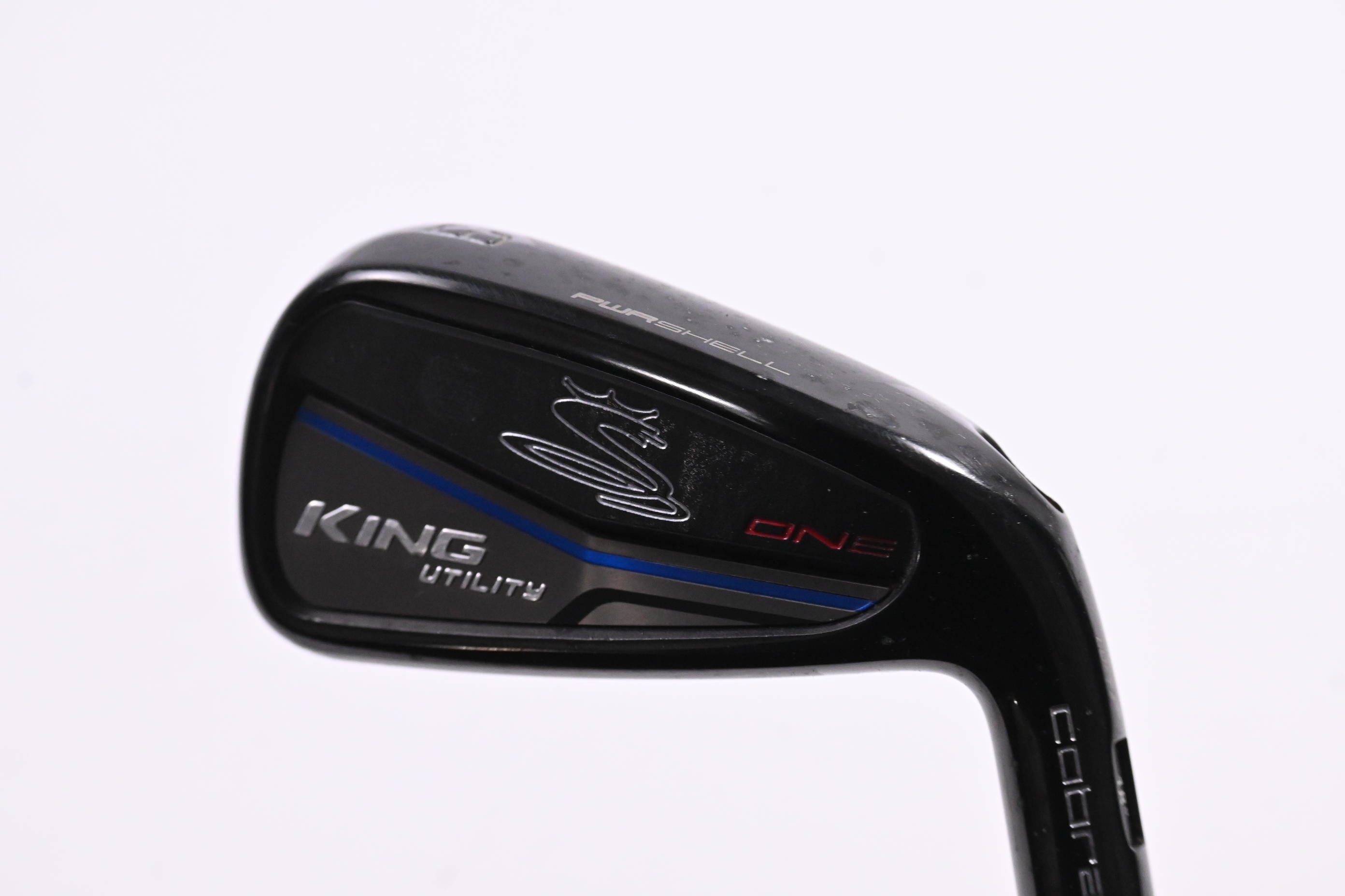 Cobra King Black Utility #3 Iron / 19.5 Degree / Stiff Flex AMT Tour White S300
