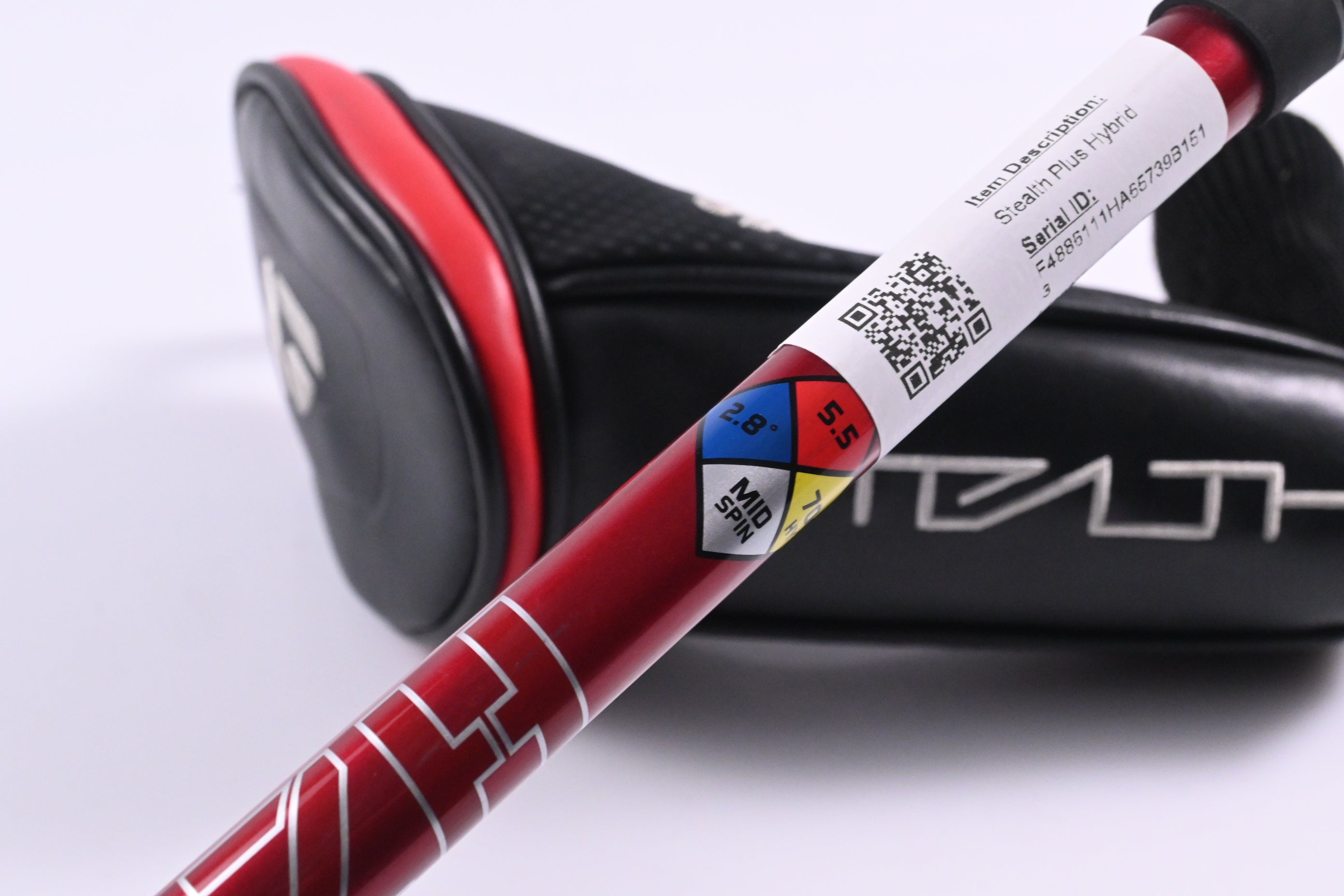 Taylormade Stealth Plus #3 Hybrid / 19.5 Degree / Regular Flex HZRDUS RDX Smoke