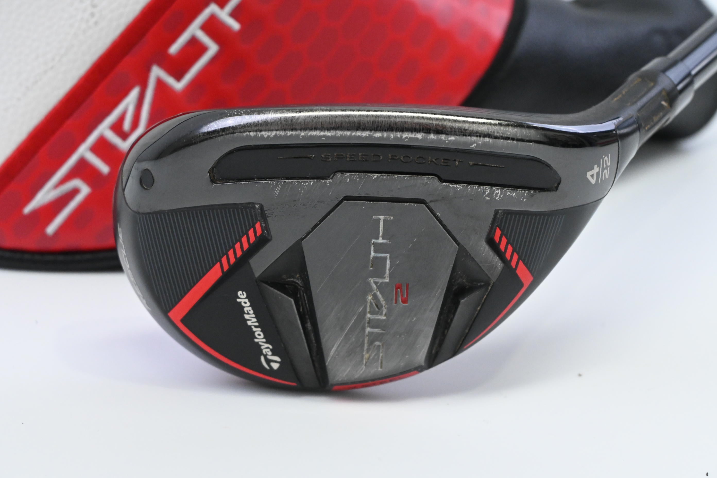 Taylormade Stealth 2 #4 Hybrid / 22 Degree / Stiff Flex Fujikura Ventus TR Red 7