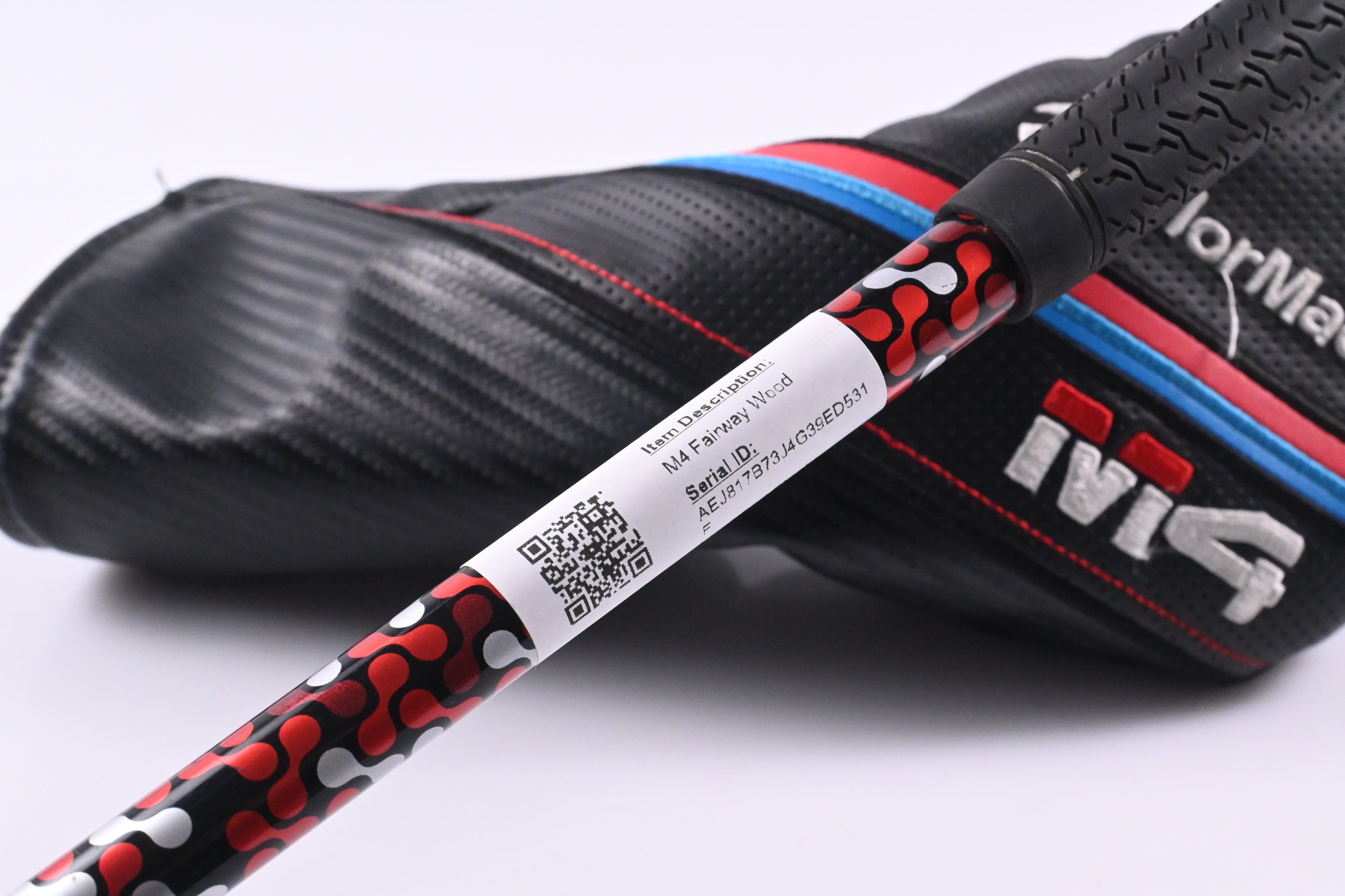 Left Hand Taylormade M4 #3 Wood / 15 Degree / Regular Flex Atmos Red 5 Shaft