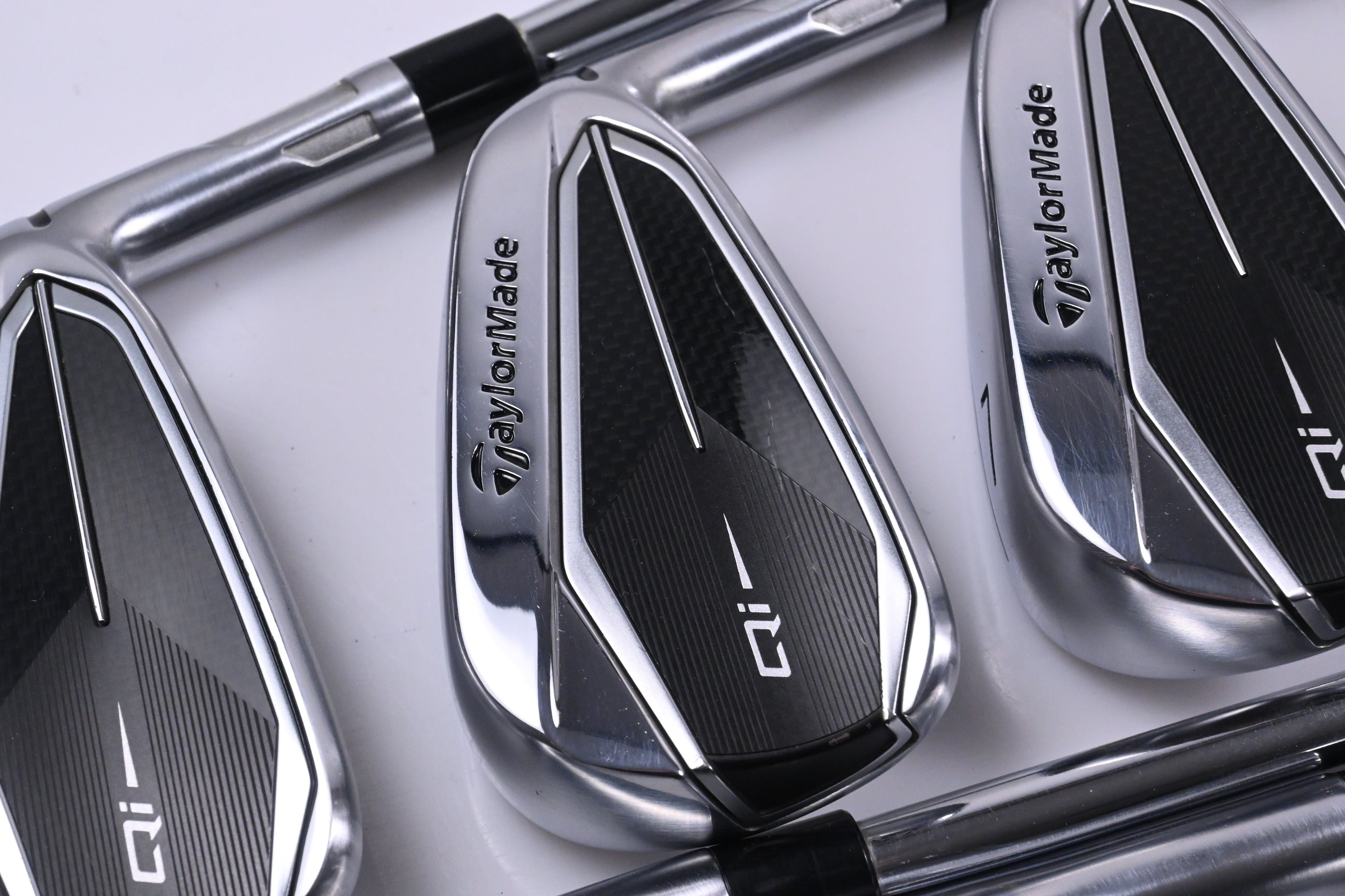 Taylormade Qi Irons / 5-PW+AW+SW / Stiff Flex KBS MAX MT 85 Shafts
