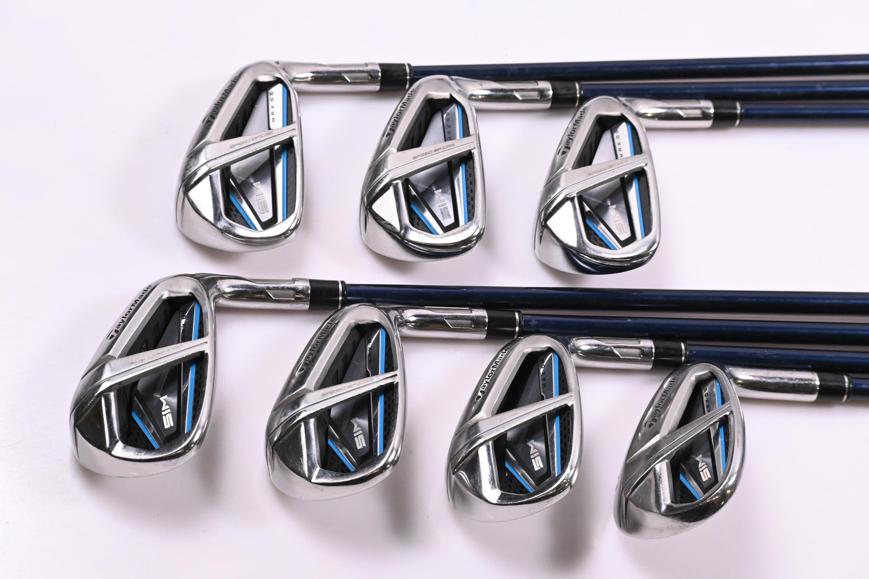 Taylormade SIM Max OS Irons / 5-PW+SW / Regular Flex Ventus Blue 6 Shafts