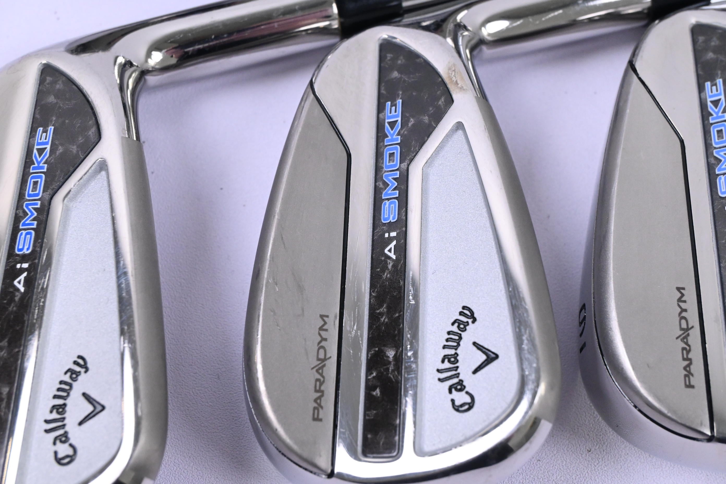 Callaway Paradym Ai Smoke Irons / 4-PW / Stiff Flex Elevate MPH 95 Shafts