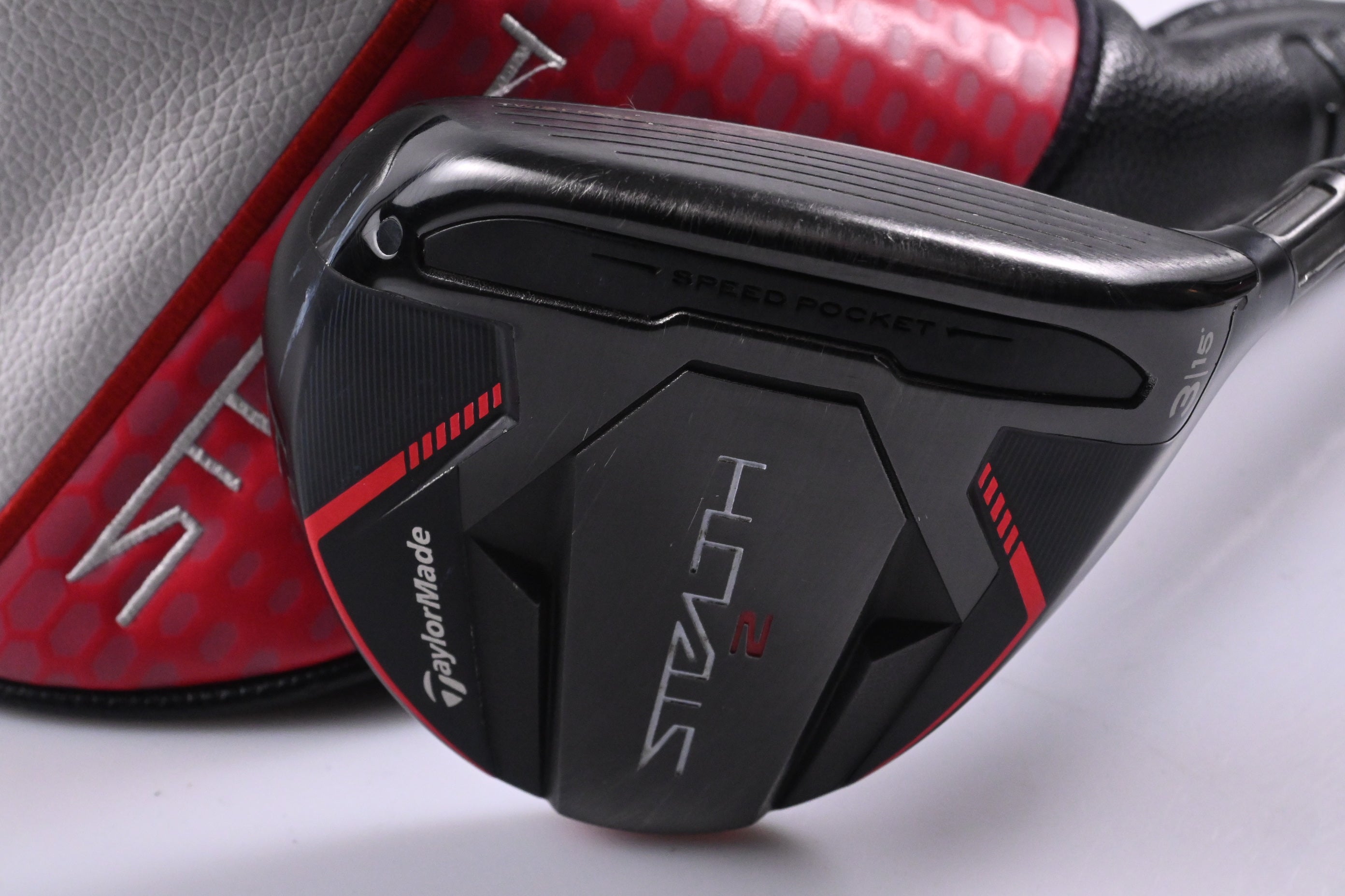 Taylormade Stealth 2 #3 Wood / 15 Degree / Stiff Flex Hzrdus Smoke RDX Red 75