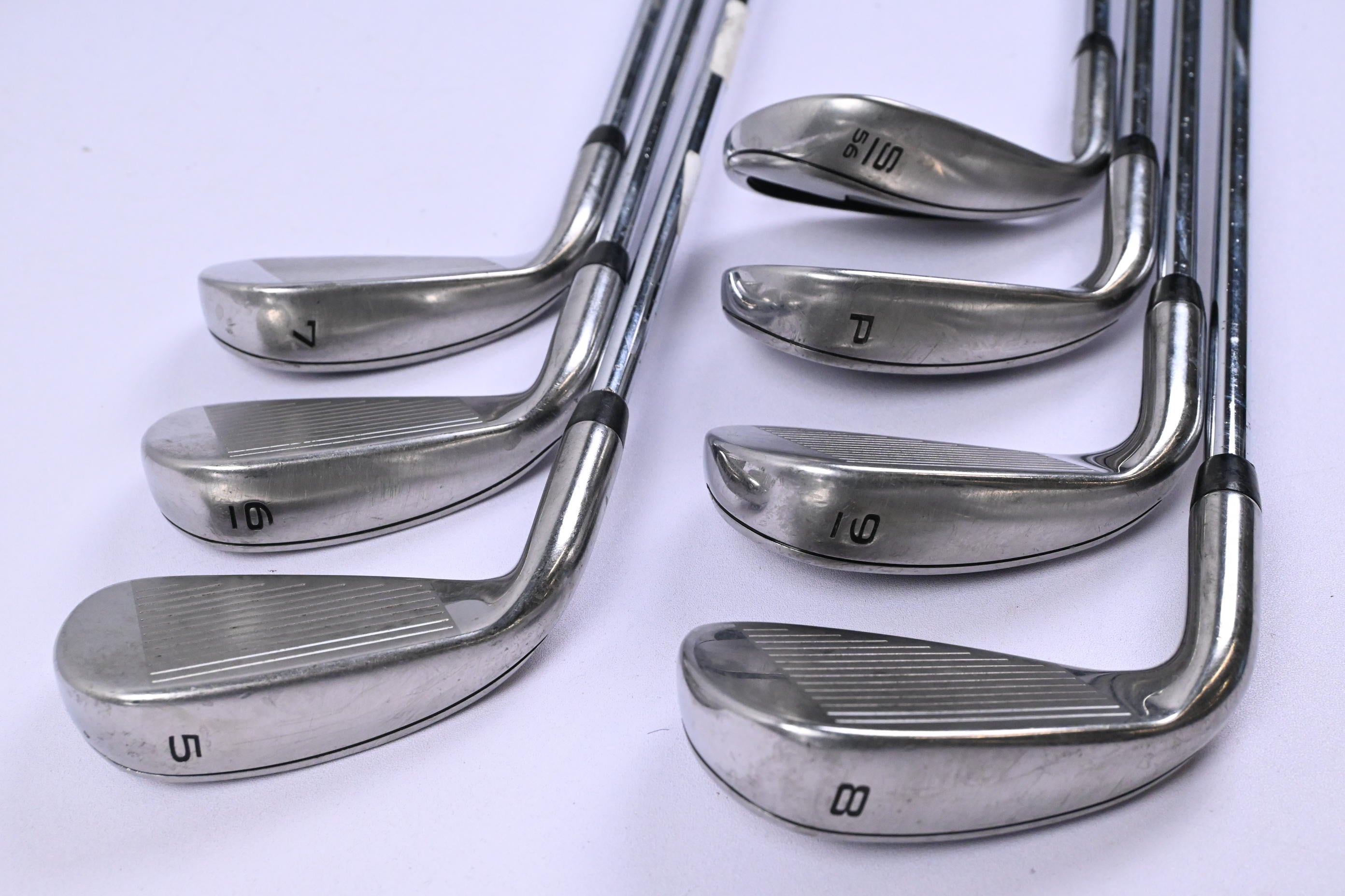Callaway Rogue ST Max Irons / 5-PW+SW / Stiff Flex Project X Rifle 105 Shafts
