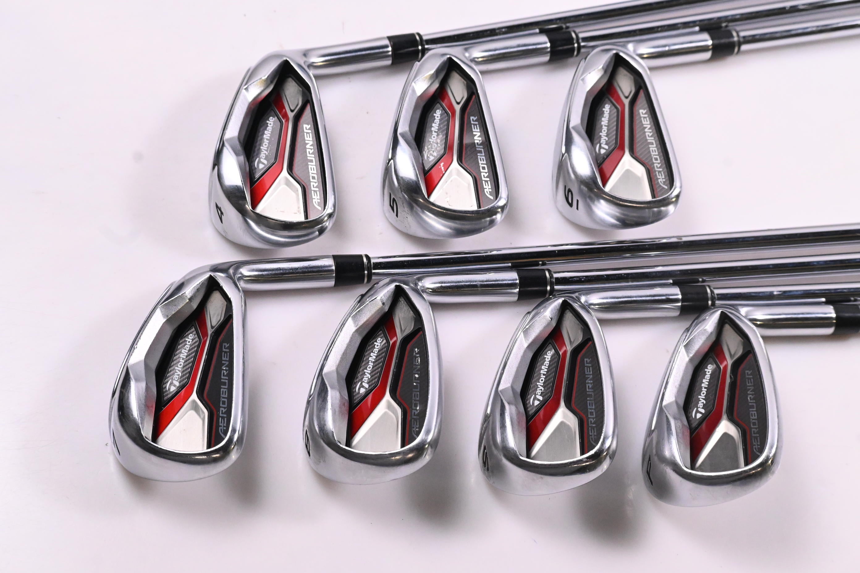 Taylormade Aeroburner Irons / 4-PW / Stiff Flex KBS C-Taper 90 Shafts