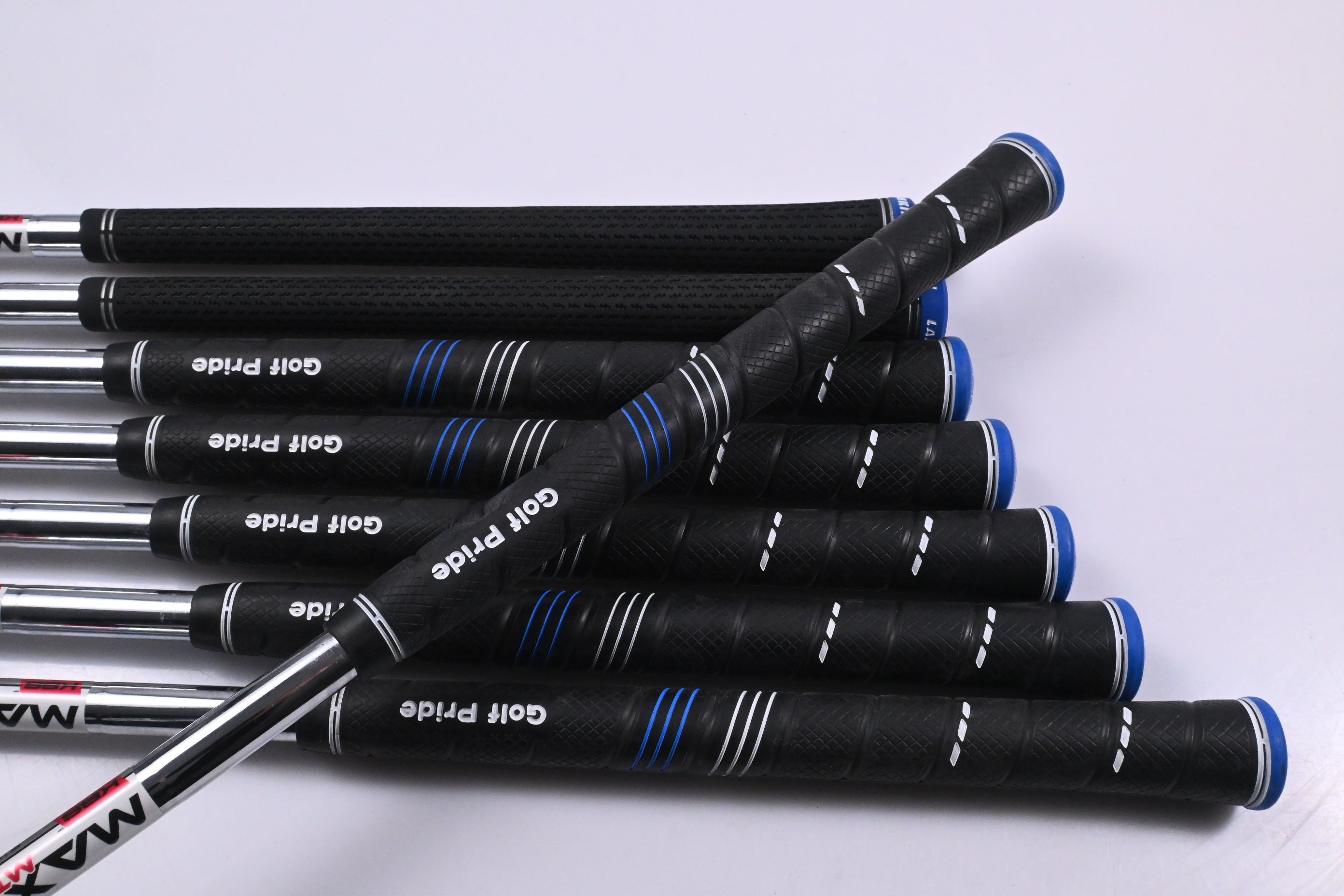 Taylormade Qi Irons / 5-PW+AW+SW / Stiff Flex KBS MAX MT 85 Shafts