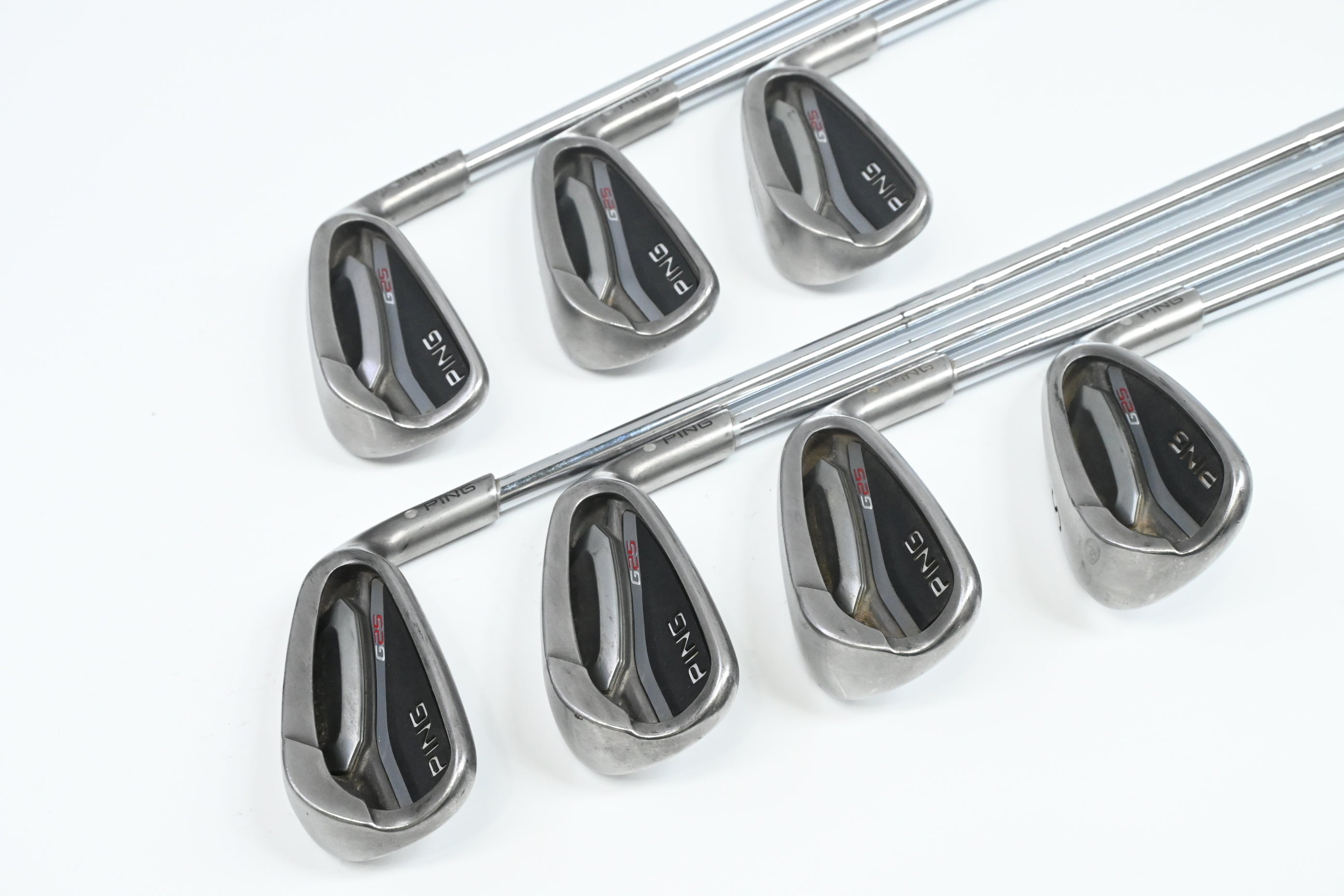Ping G25 Irons / 5-PW+SW / Silver Dot / Stiff Flex Ping CFS Shafts