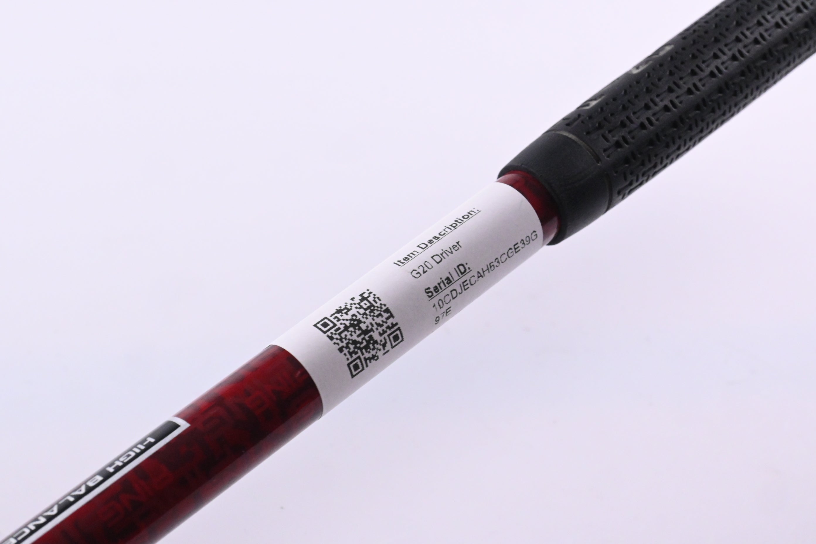 Ping G20 Driver / 10.5 Degree / Regular Flex Ping TFC 169 Shaft