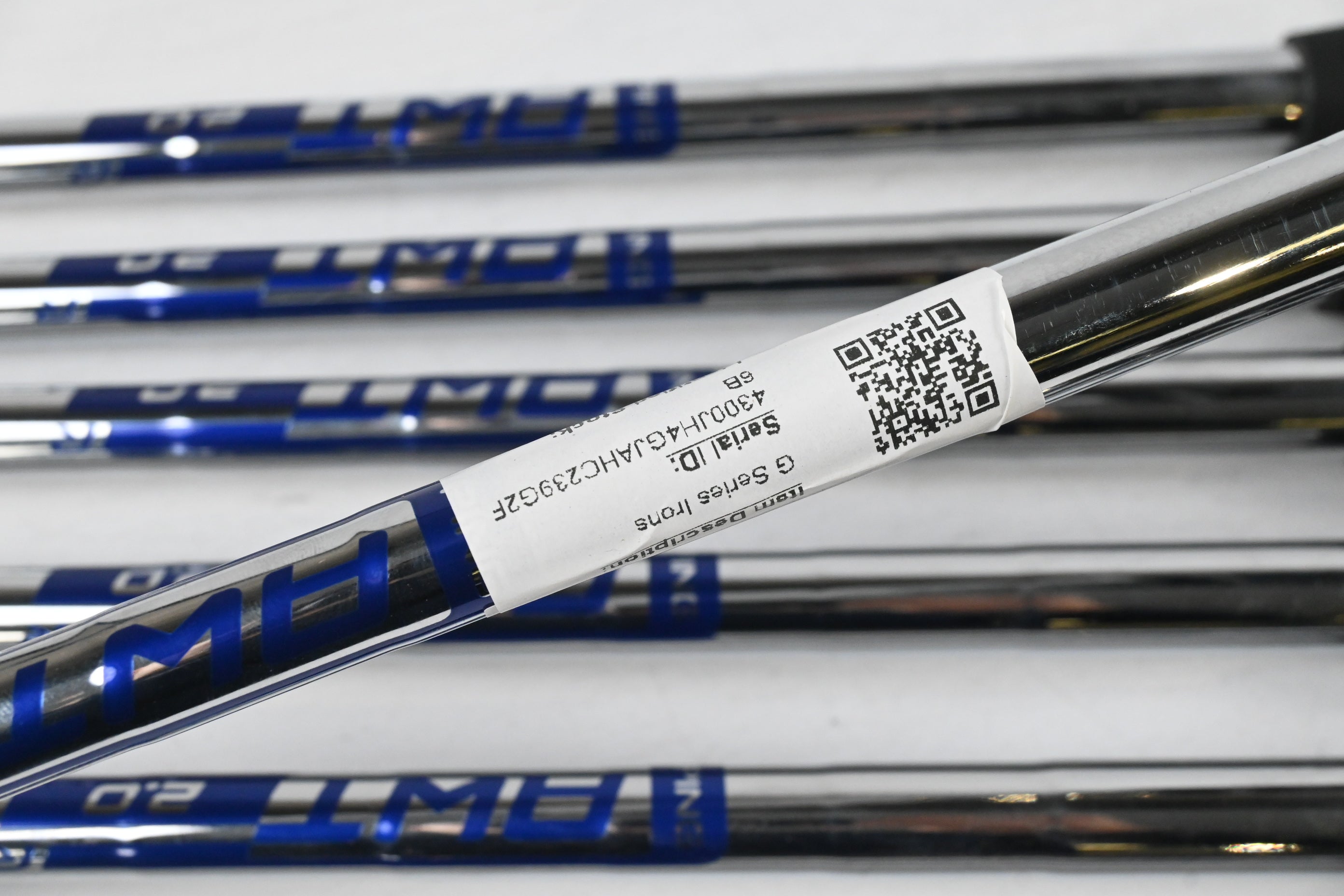 Ping G Series Irons / 4-PW / Blue Dot / Regular Flex Ping AWT 2.0 Shafts