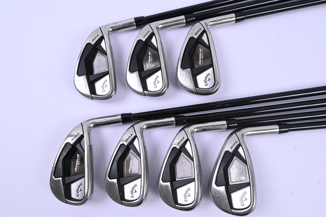 Callaway Rogue ST Max Irons / 4-PW / Regular Flex Tensei AV Blue 65 Shafts