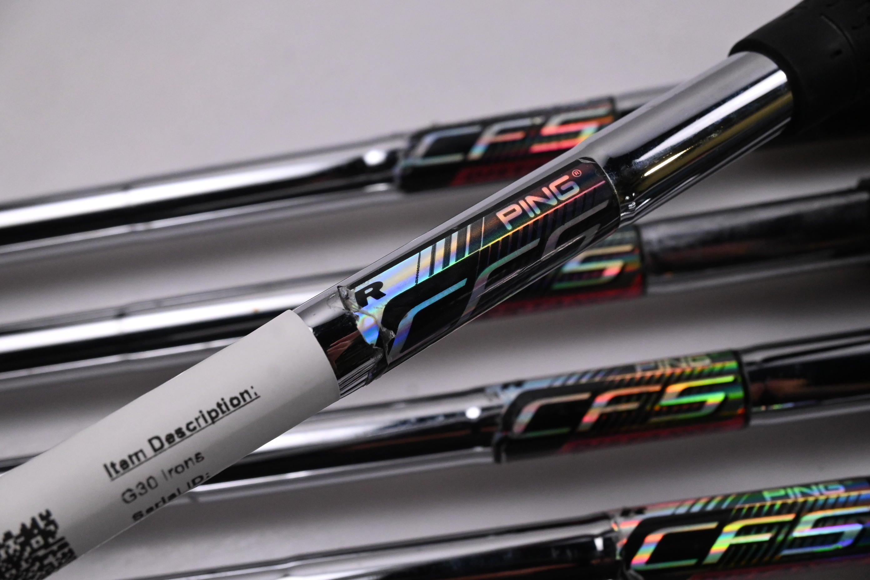 Ping G30 Irons / 4-PW+SW / Orange Dot / Regular Flex Ping CFS Distance