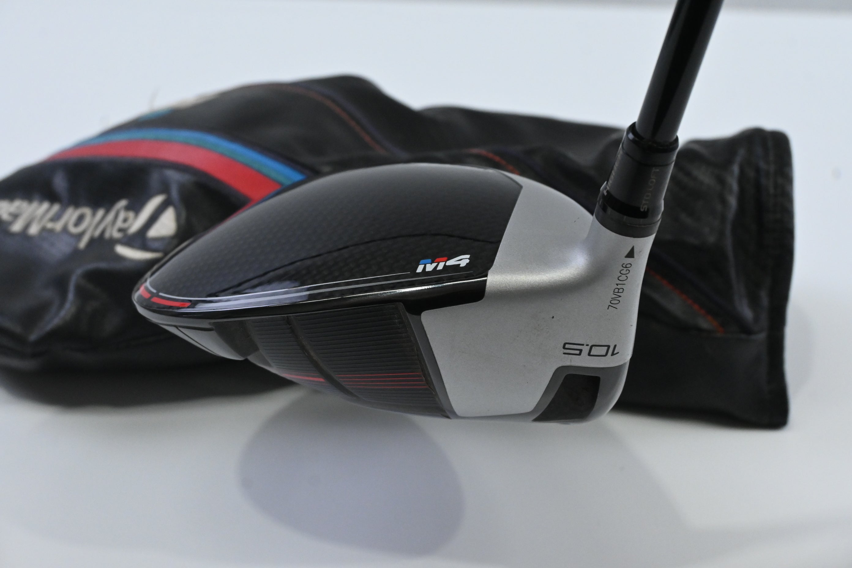 Left Hand Taylormade M4 Driver / 10.5 Degree / Regular Flex Fujikura Atmos Red 5