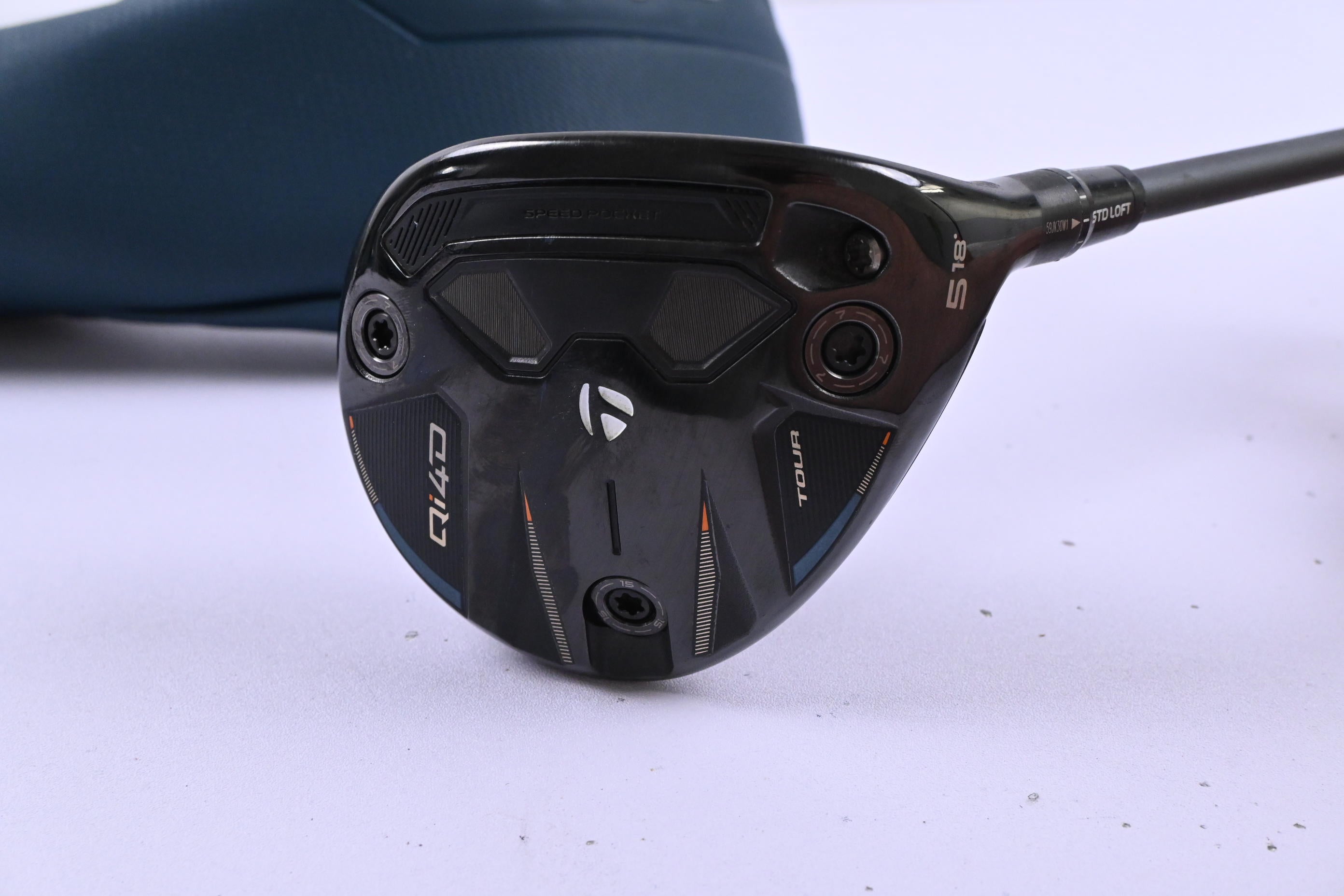 Taylormade Qi4D Tour #5 Wood / 18 Degree / Stiff Flex HZRDUS Smoke Green 70