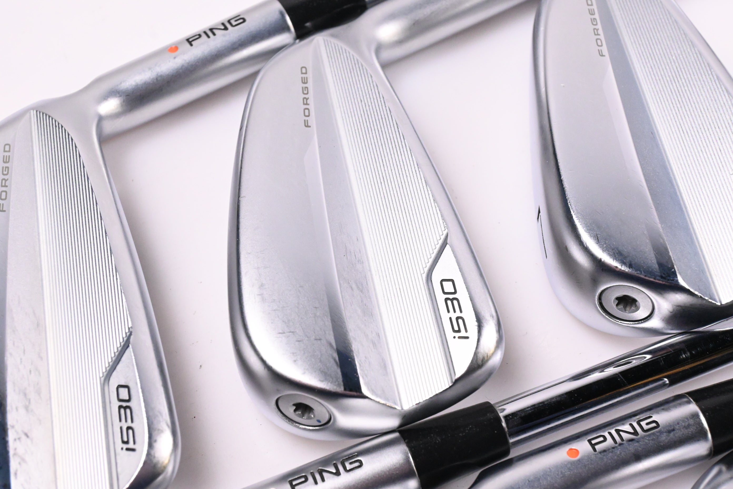 Ping i530 Irons / 5-PW+UW / Orange Dot / Regular Flex Dynamic Gold Mid 100 R300