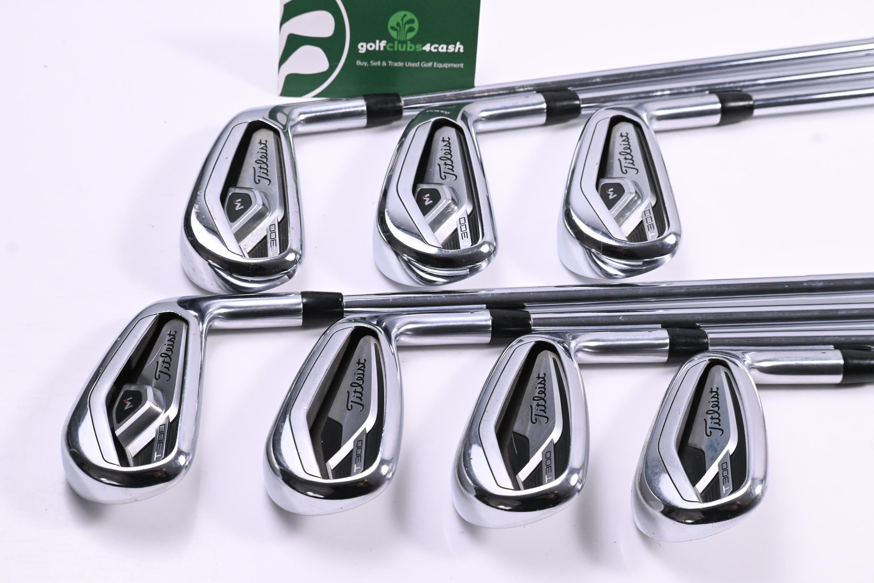 Titleist T300 2021 Irons / 4-PW / Stiff Flex AMT Tour White S300 Shafts