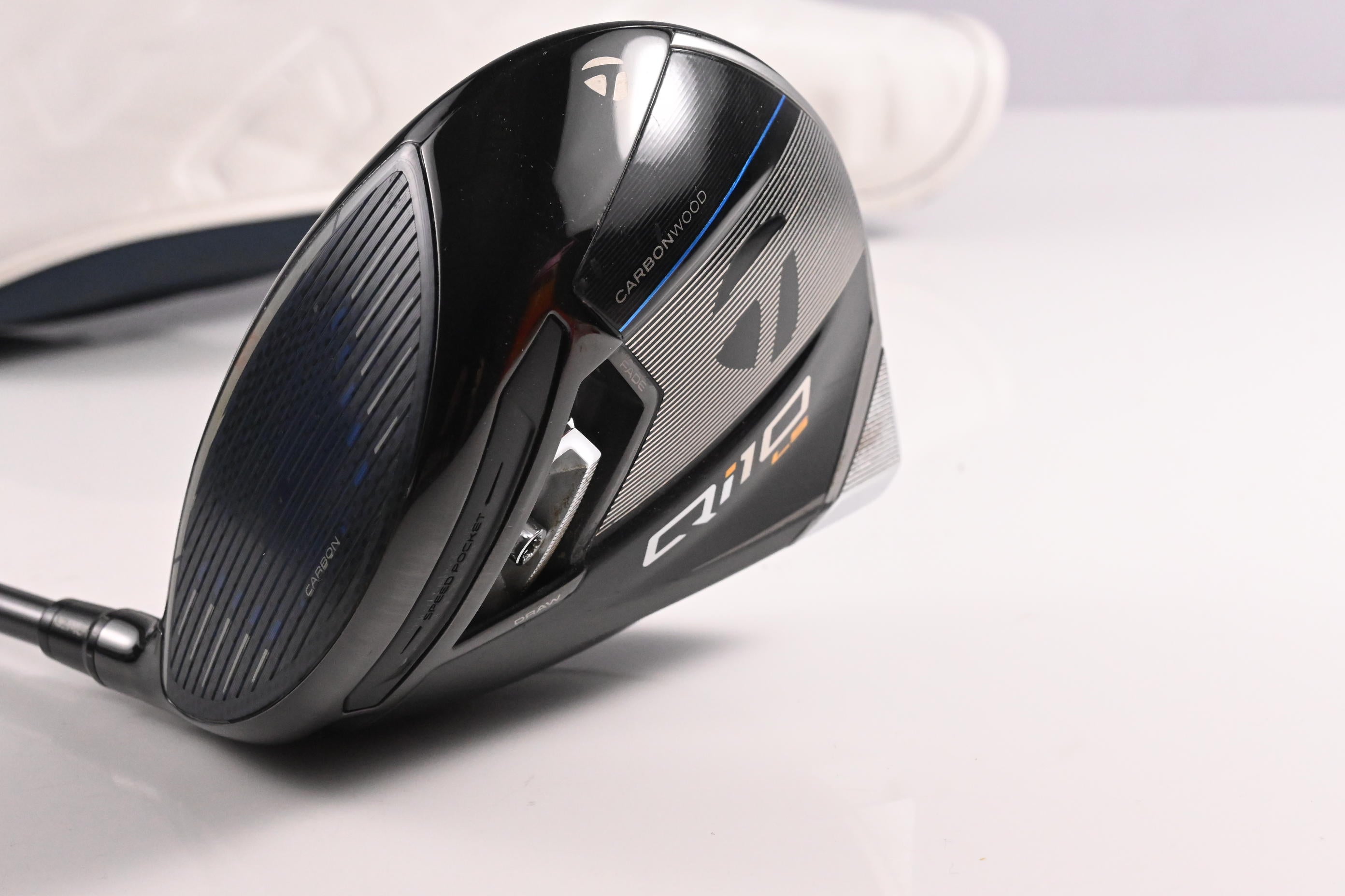 Left Hand Taylormade Qi10 LS Driver / 10.5 Degree / Stiff Flex Evenflow Riptide