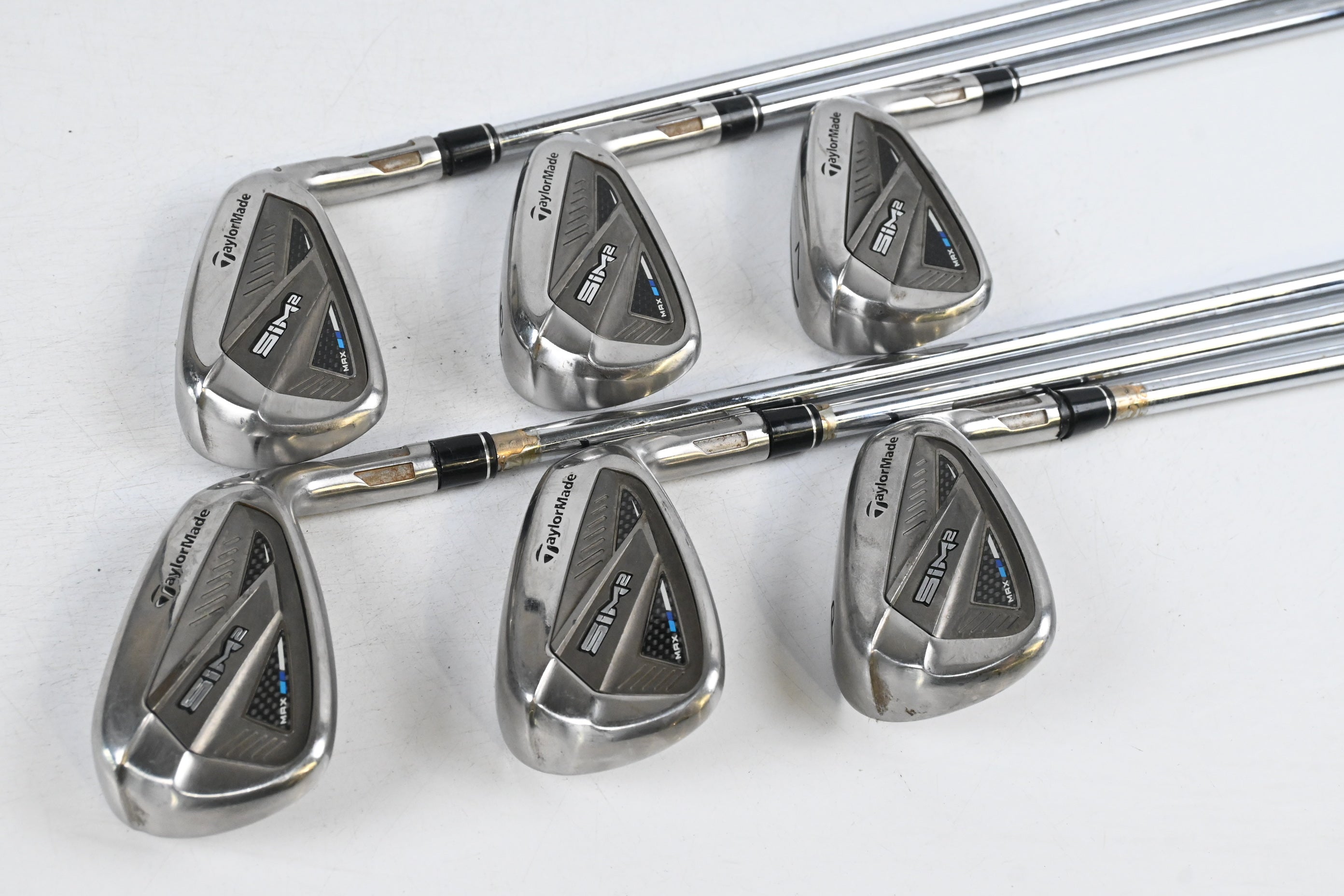 Taylormade SIM2 Max Irons / 5-PW / Stiff Flex KBS MAX MT 85 Shafts