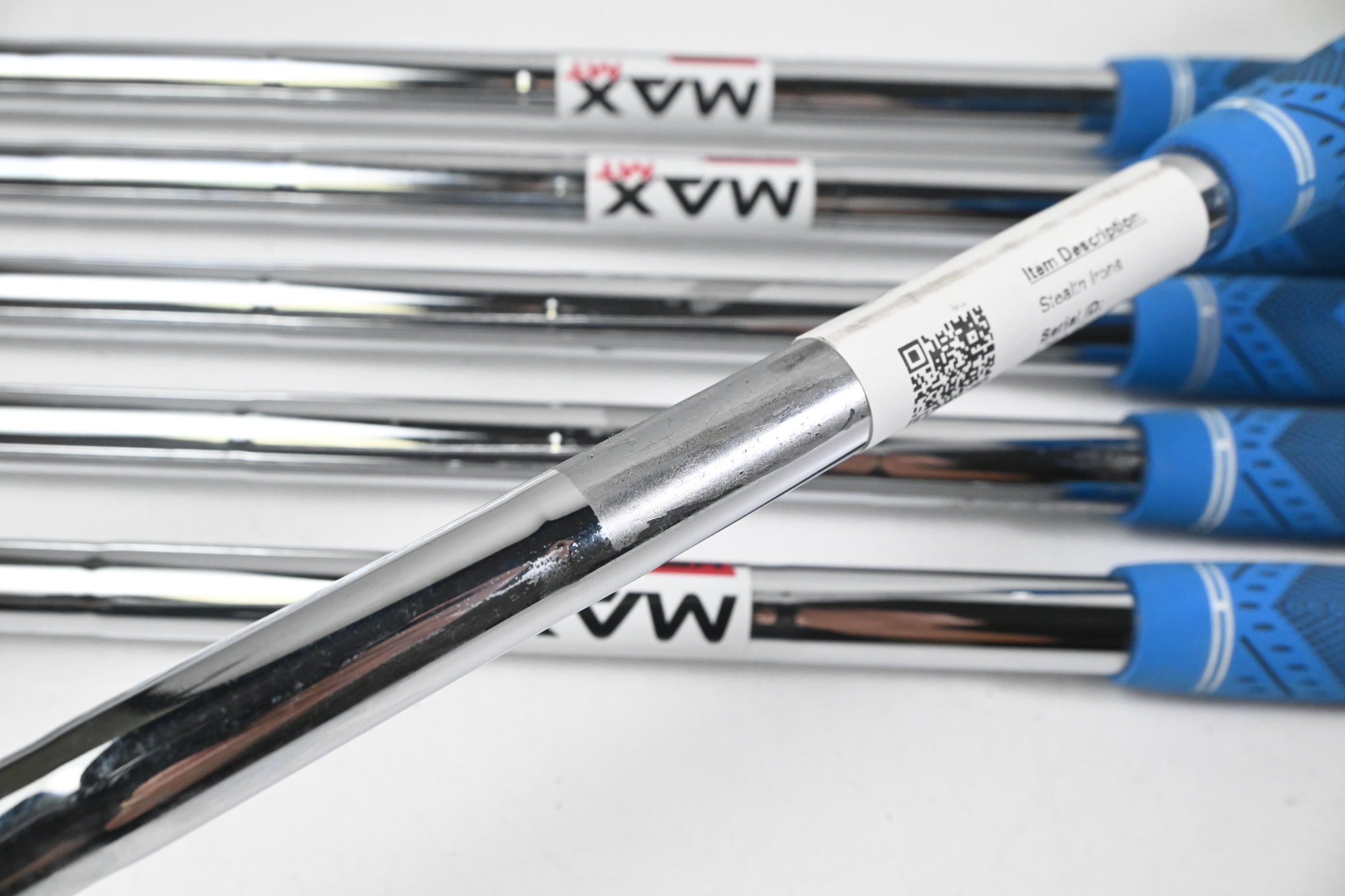 Taylormade Stealth Irons / 4-9i / Stiff Flex KBS MAX MT 85 Shafts