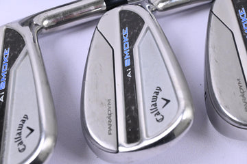 Callaway Paradym Ai Smoke Irons / 4-PW / Stiff Flex Elevate MPH 95 Shafts