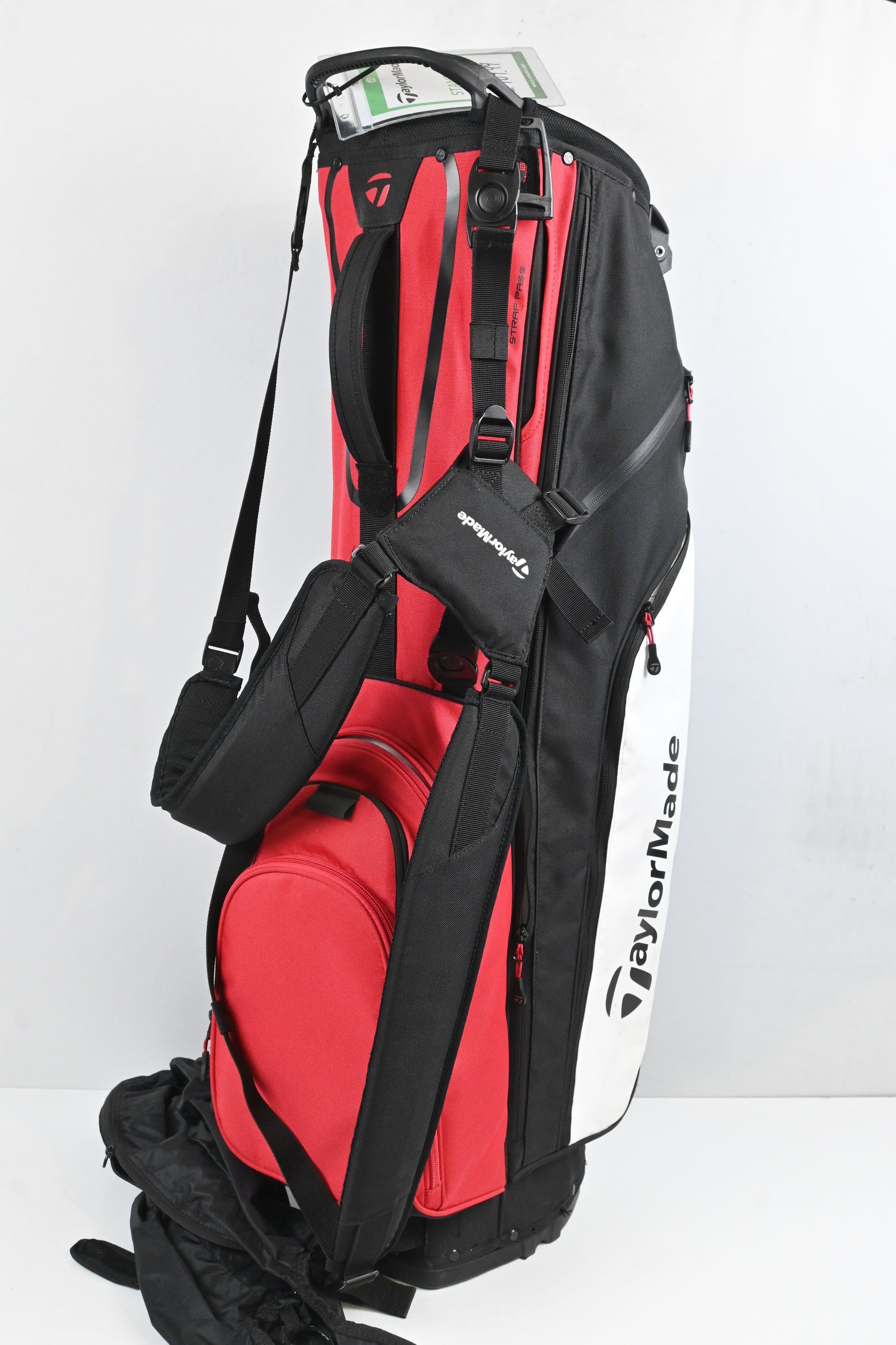Taylormade Flex Tech Crossover Stand Bag / 14 Way Divider / Red, Black & White