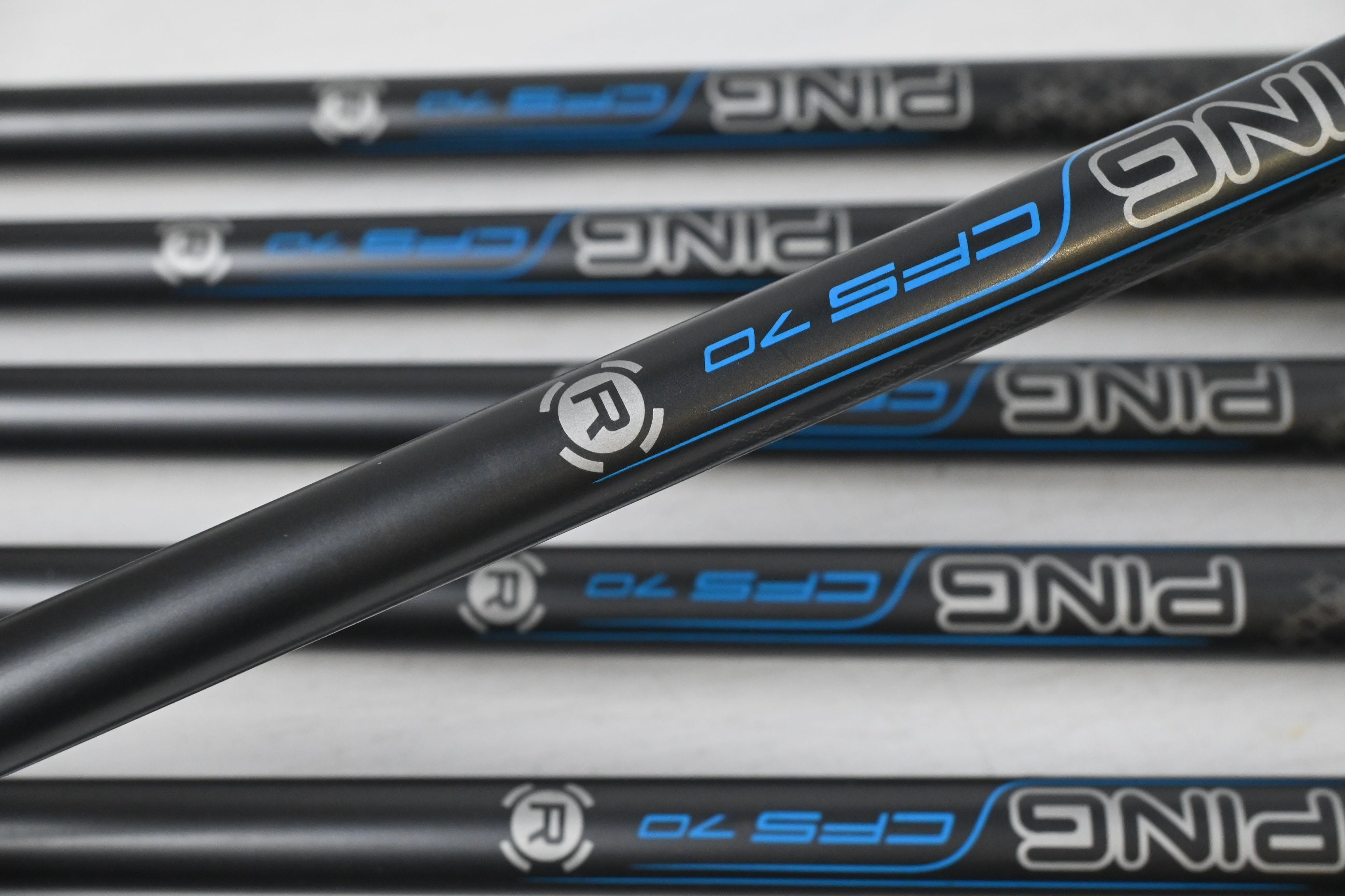 Ping GMax Irons / 6-PW+GW+SW / Yellow Dot / Regular Flex Ping CFS 70 Shafts
