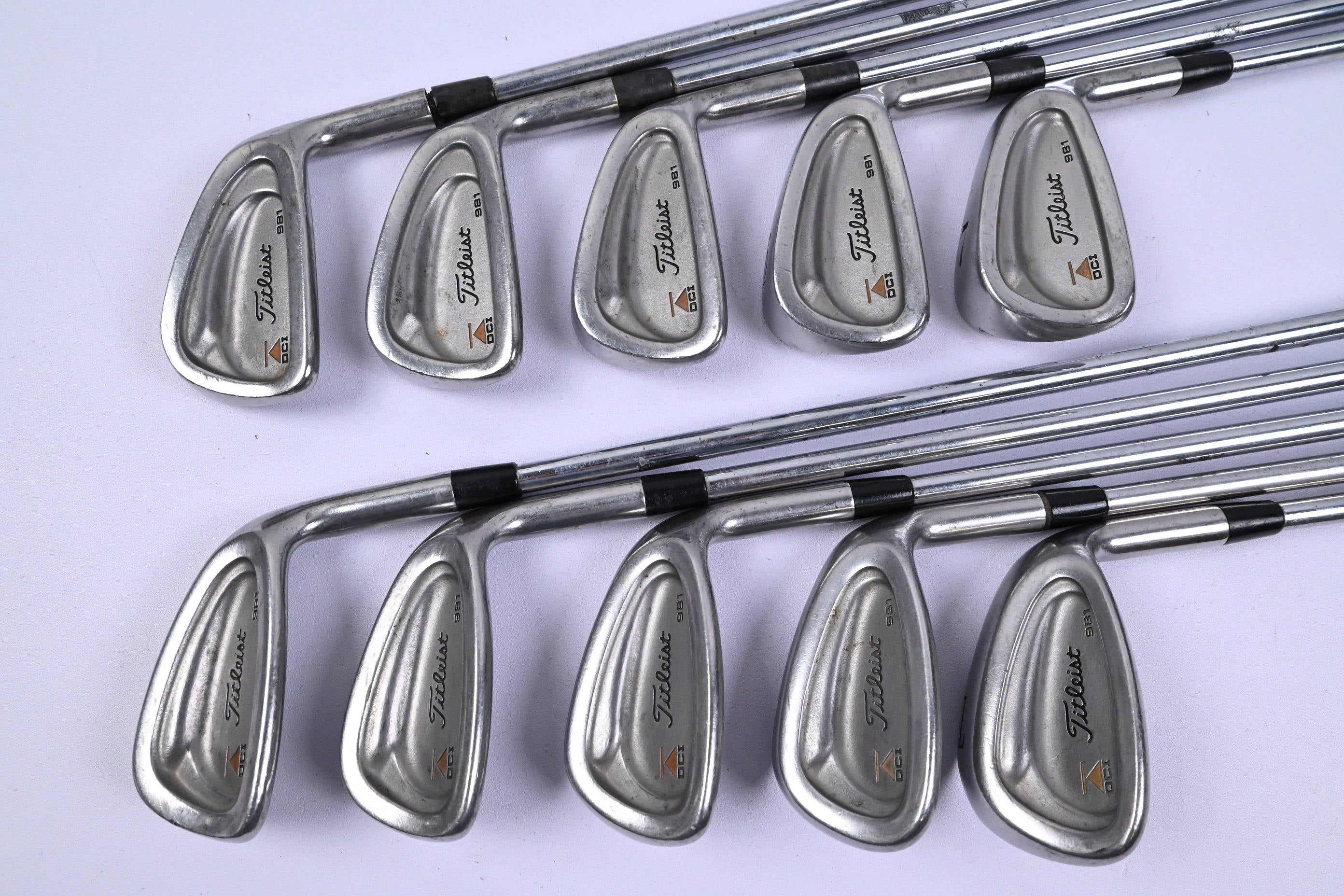 Titleist DCI 981 Irons / 3-PW+SW+LW / Stiff Flex Steel Shafts