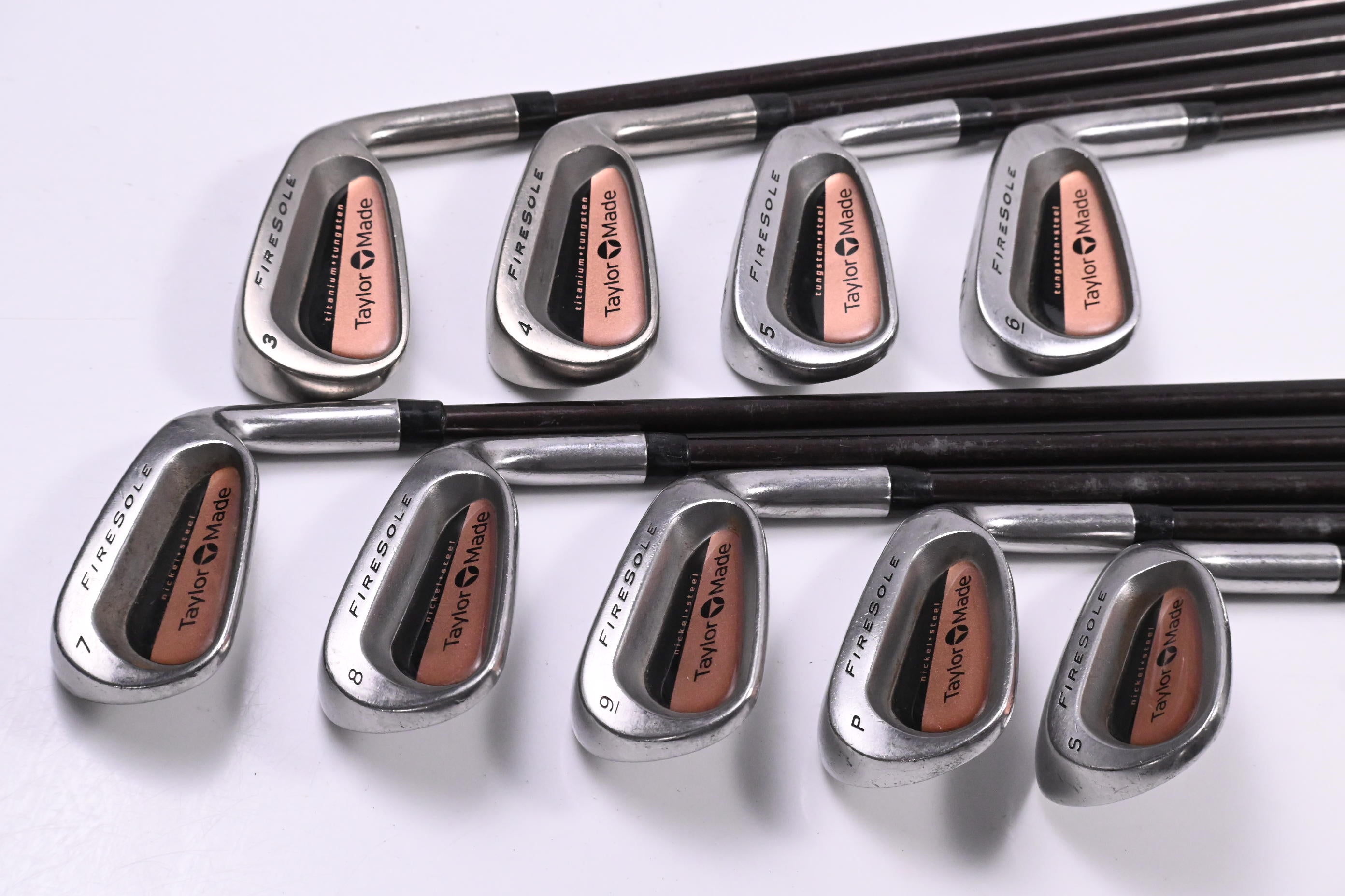 Taylormade Firesole Irons / 3-PW+SW / Regular Flex Taylormade Bubble 80 Shafts