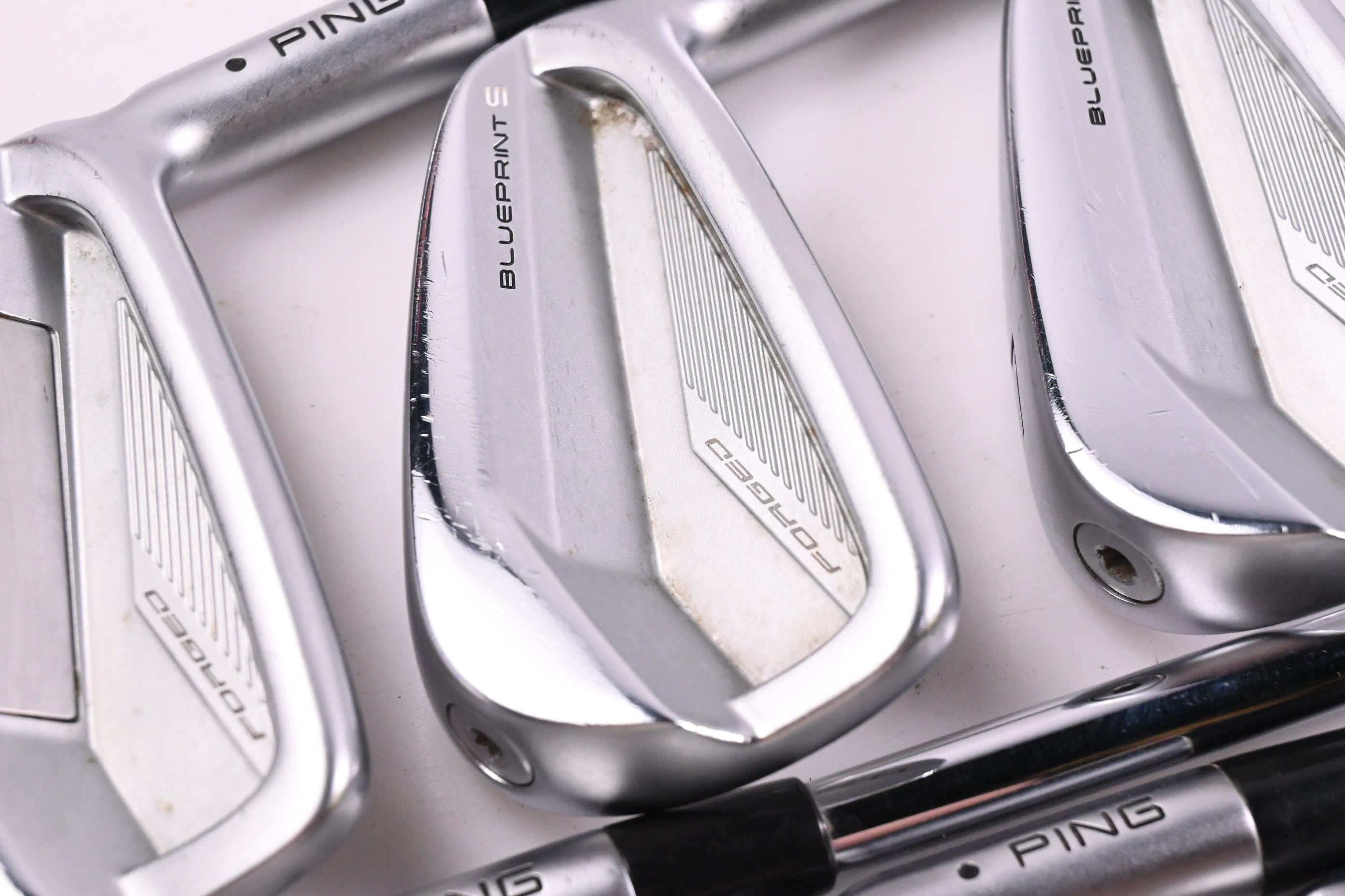 Ping Blueprint S Irons / 5-PW / Black Dot / Stiff Flex Ping AWT 2.0 Shafts