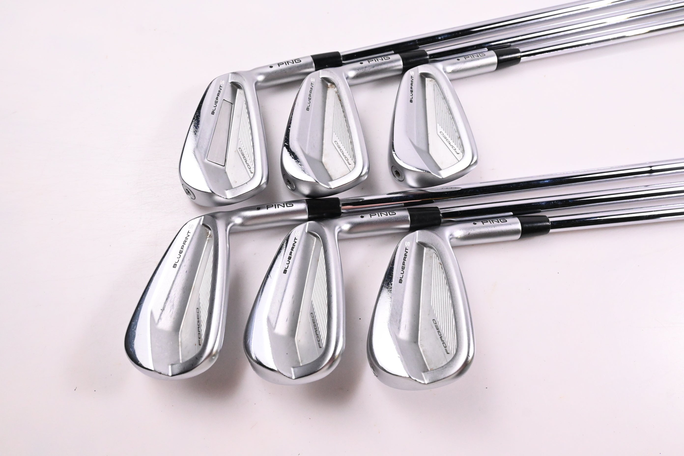 Ping Blueprint S Irons / 5-PW / Black Dot / Stiff Flex Ping AWT 2.0 Shafts