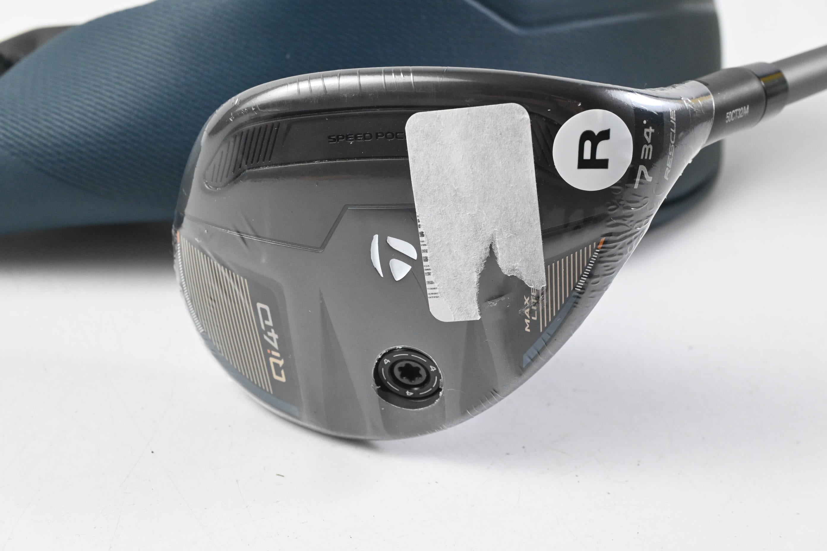Taylormade Qi4D Max Lite #7 Hybrid / 34 Degree / Regular Flex Reax 45 Shaft