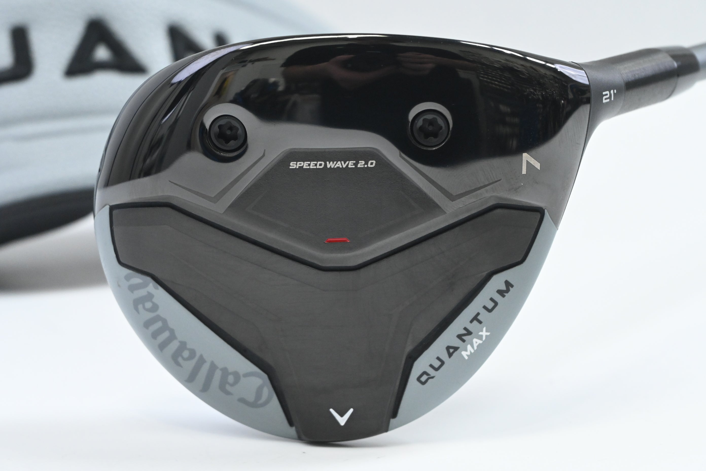 Callaway Quantum Max #7 Wood / 21 Degree / Stiff Flex Denali Frost Silver 60