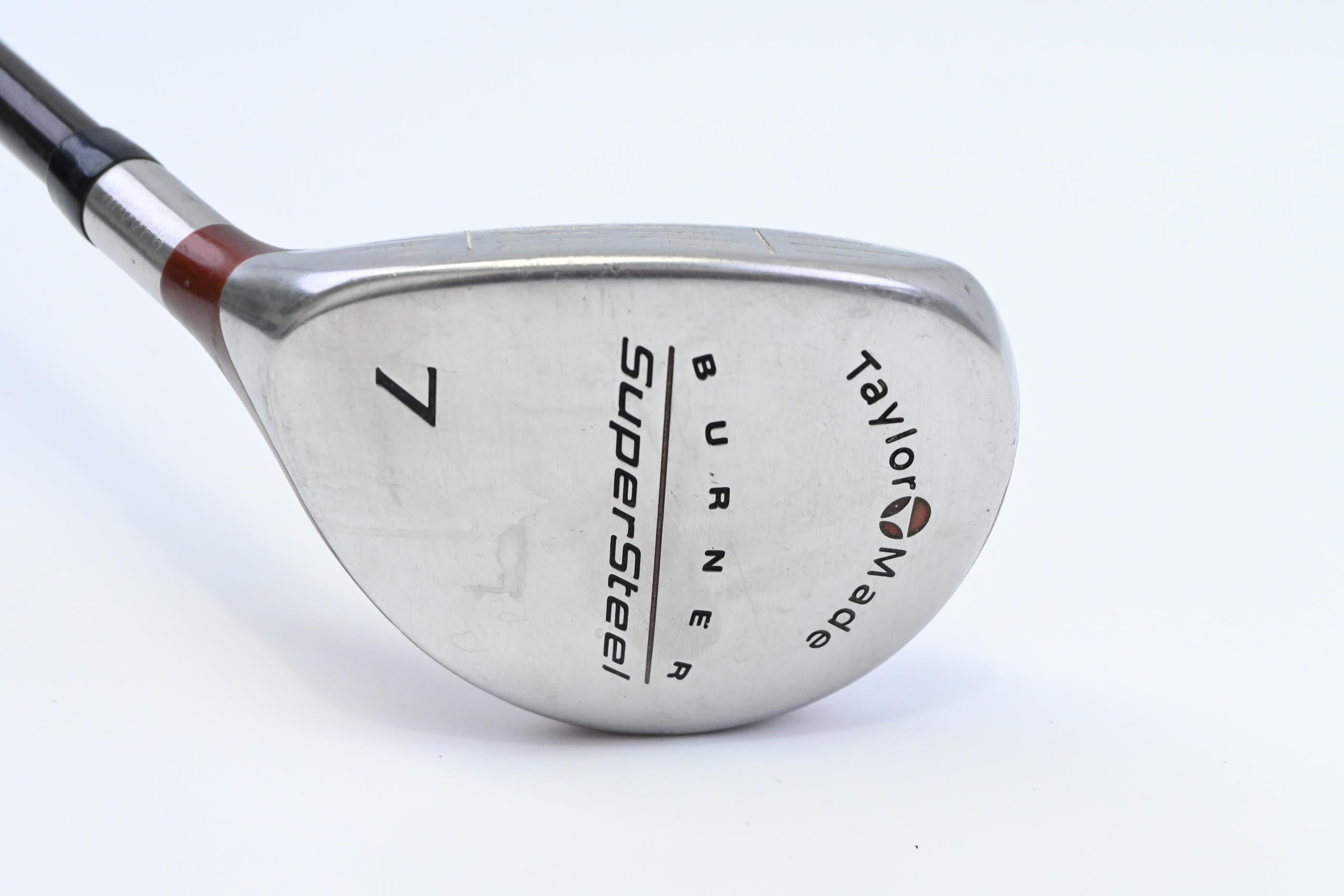 Left Hand Taylormade Supersteel #7 Wood / 21 Degree / Regular Flex Bubble 80