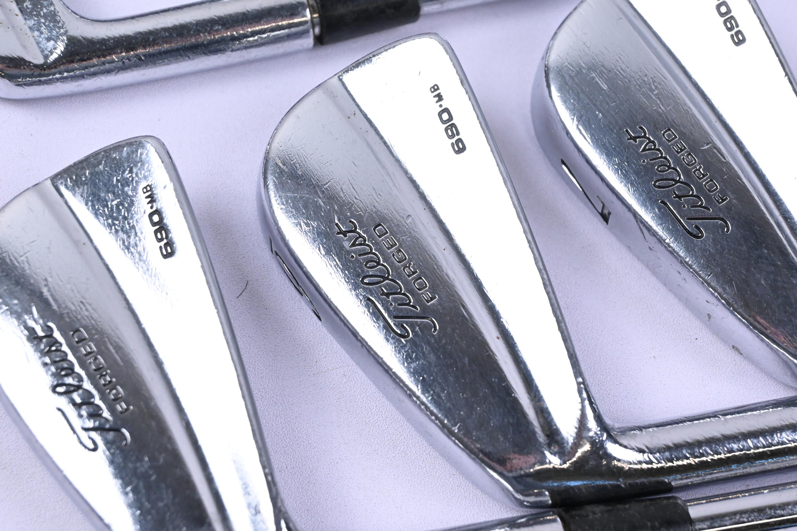 Left Hand Titleist 690.MB Irons / 2-7i / Stiff Flex Dynamic Gold S300 Shafts